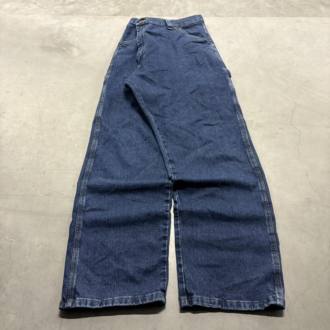 Vintage Crazy Vintage Y2K/2000s Baggy Carpenter Workwear Style Dark Wash Denim Jeans! Size US 38 / EU 54 - 3 Thumbnail