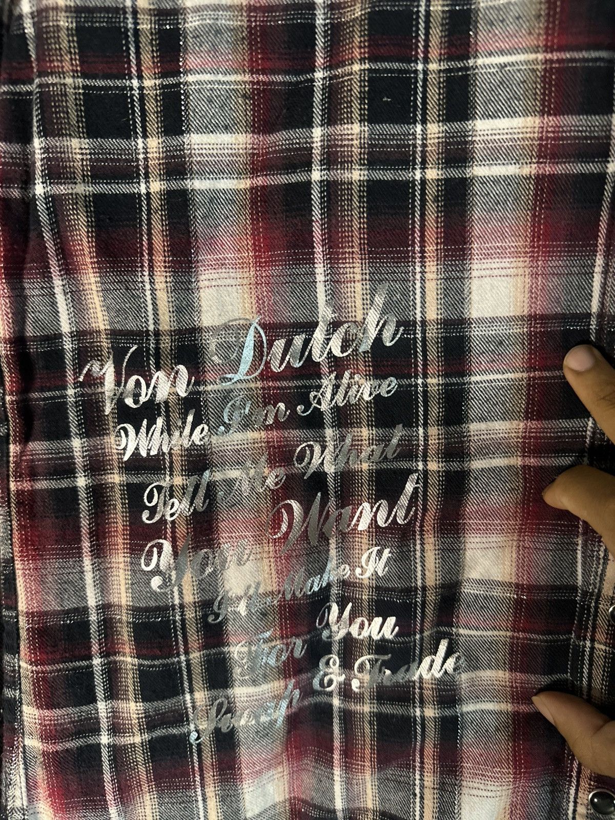 Von Dutch Retro Gothic Poem Von Dutch Shirt Size US L / EU 52-54 / 3 - 9 Thumbnail