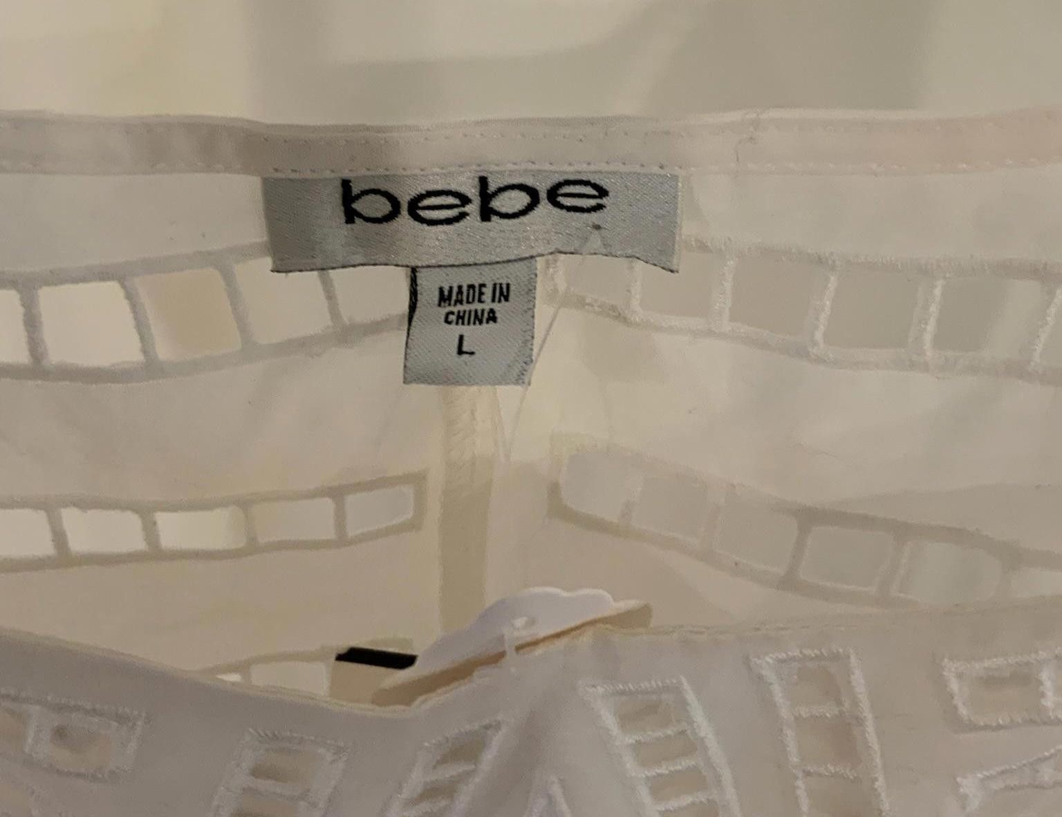 United Colors Of Benetton Bebe Elegant Lace Trim Dress - Size L, Cream Size L / US 10 / IT 46 - 3 Thumbnail