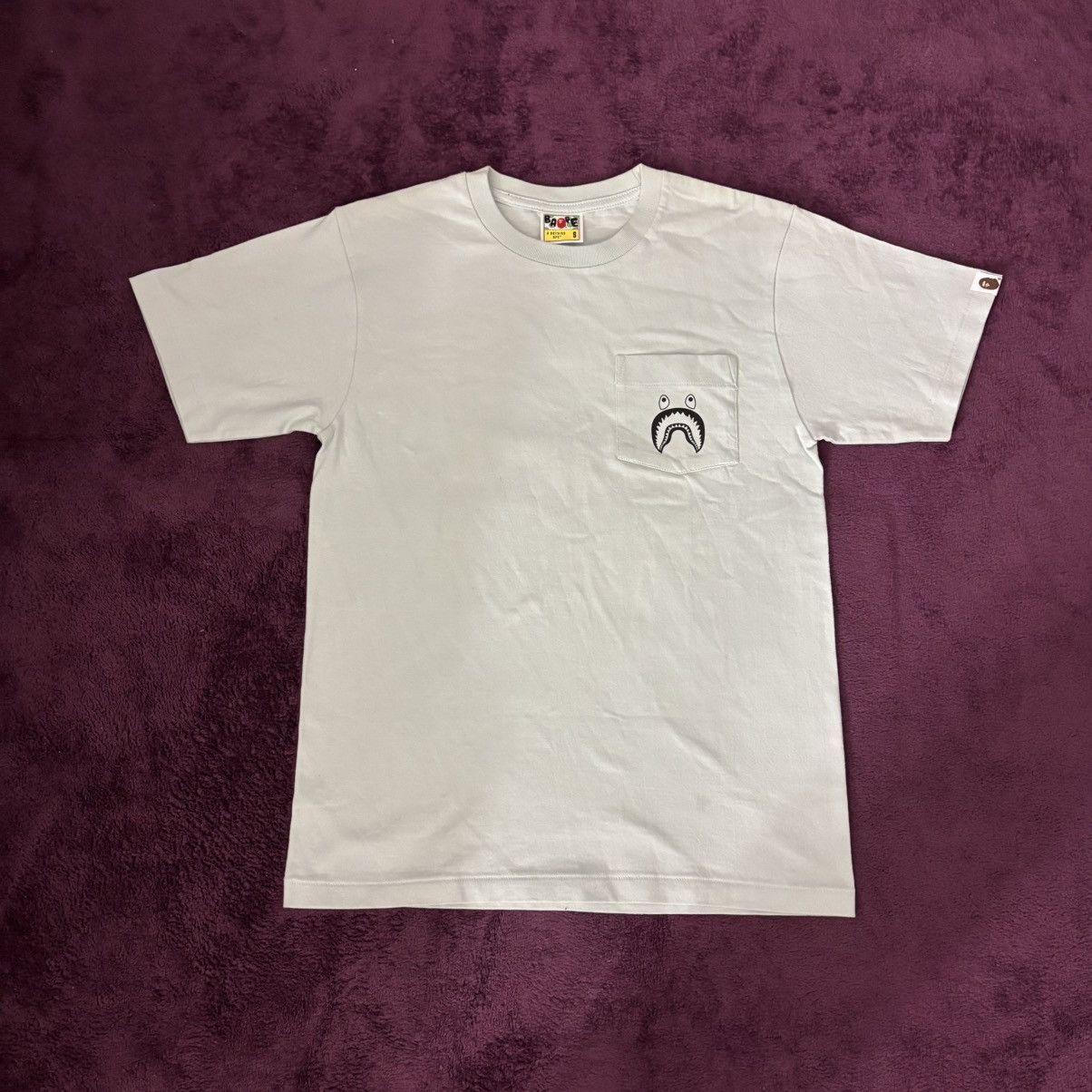 Bape BAPE Shark Pocket Tee Baby Blue Size US S / EU 44-46 / 1 - 1 Thumbnail