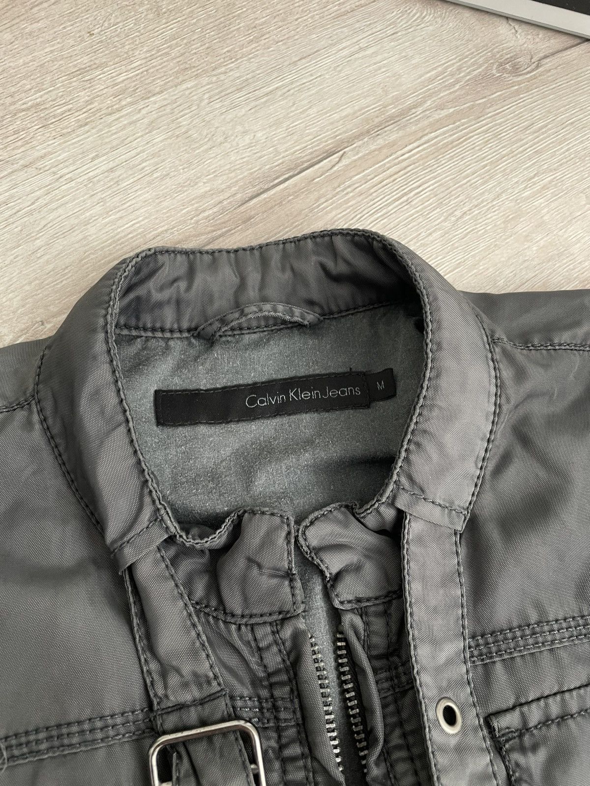 20471120 × Calvin Klein Vintage Calvin Klein Jeans Nylon Metal Zip Jacket Y2k Hype Size M / US 6-8 / IT 42-44 - 5 Thumbnail