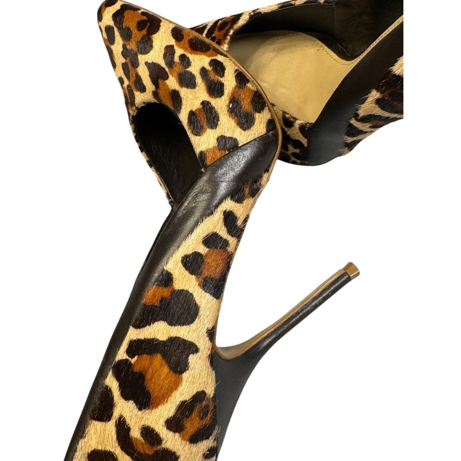 Buffalo London Buffalo London Leopard Print Hair Calf Pointed Stiletto 8/38 Size US 8 / IT 38 - 2 Thumbnail