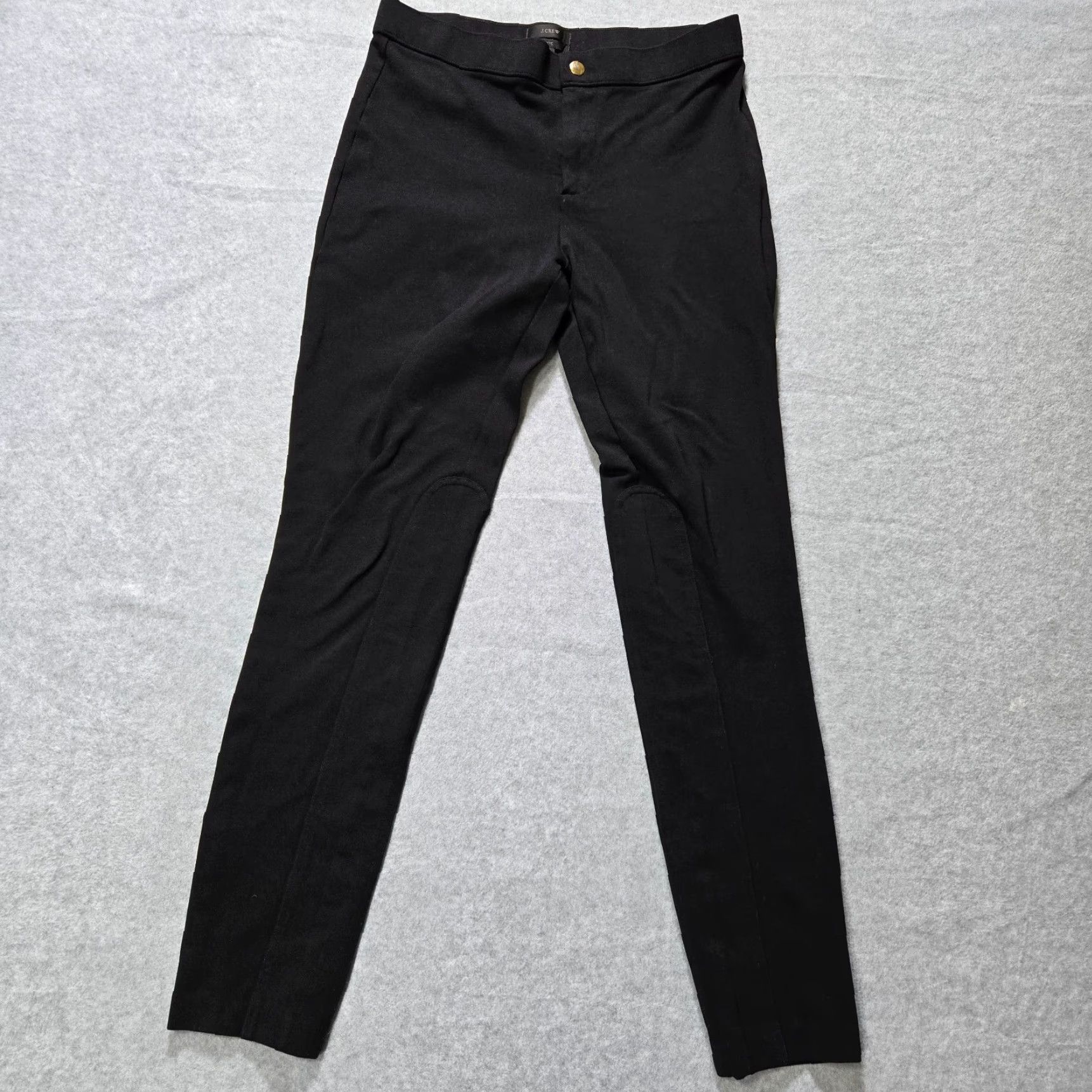 J.Crew J.Crew Pant Womens 4R Black Pixie Snap Mid Rise Skinny Stretch Work Career Size 27" / US 4 / IT 40 - 3 Thumbnail