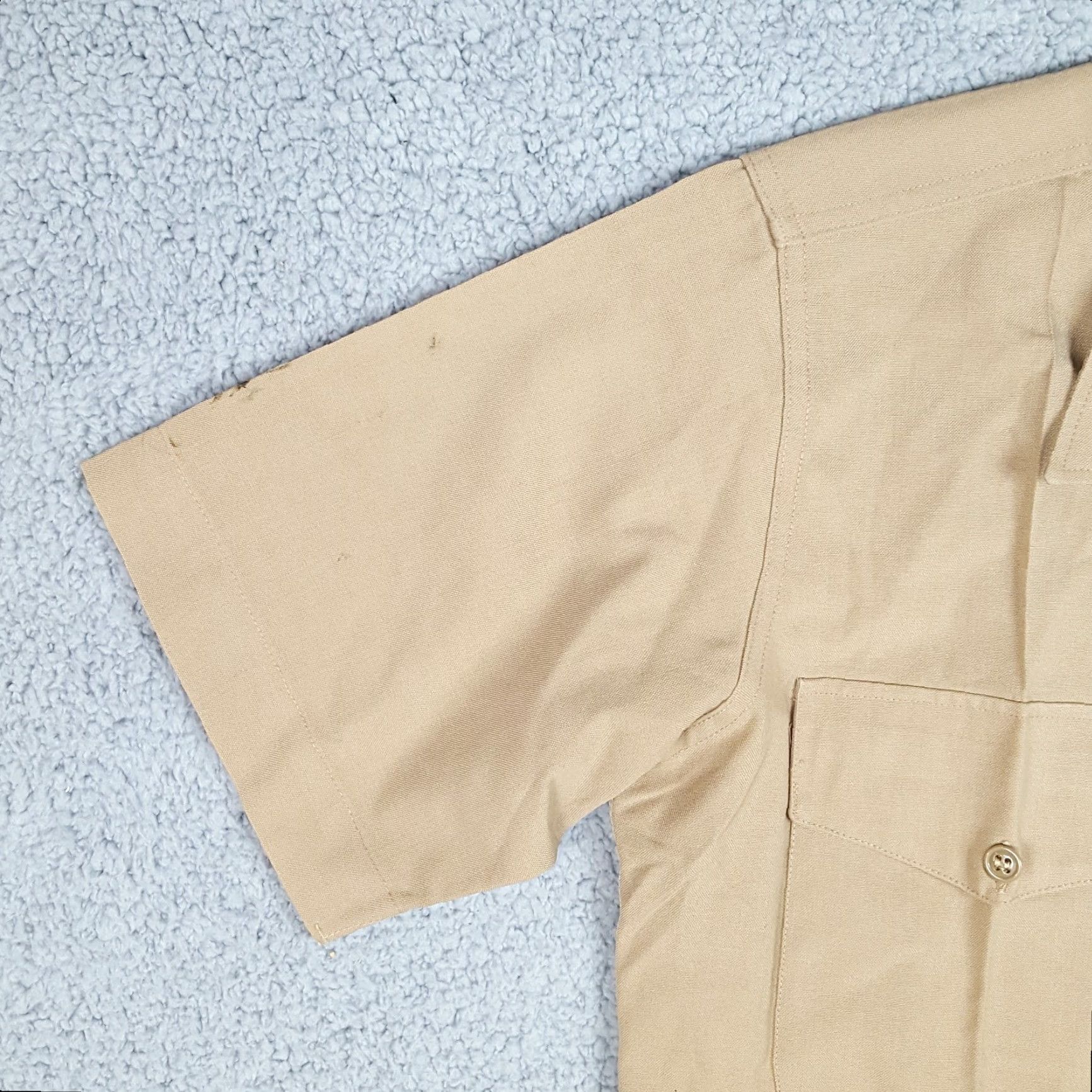 Vintage VINTAGE US Marine Corps Shirt Military Button Up Men Small Beige 60s 70s Workwear Size US S / EU 44-46 / 1 - 4 Thumbnail
