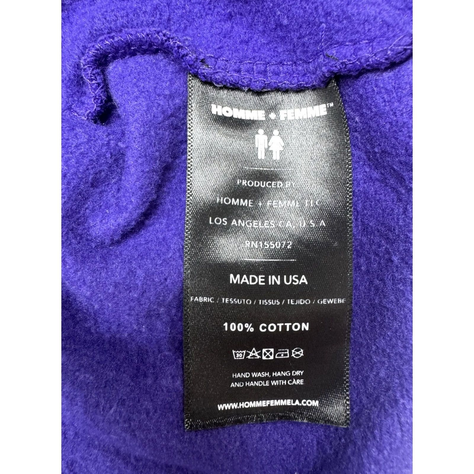 Vintage Homme + Femme Purple Oakland vs New York City Graphic Hoodie USA Made Size Large Size US L / EU 52-54 / 3 - 7 Thumbnail