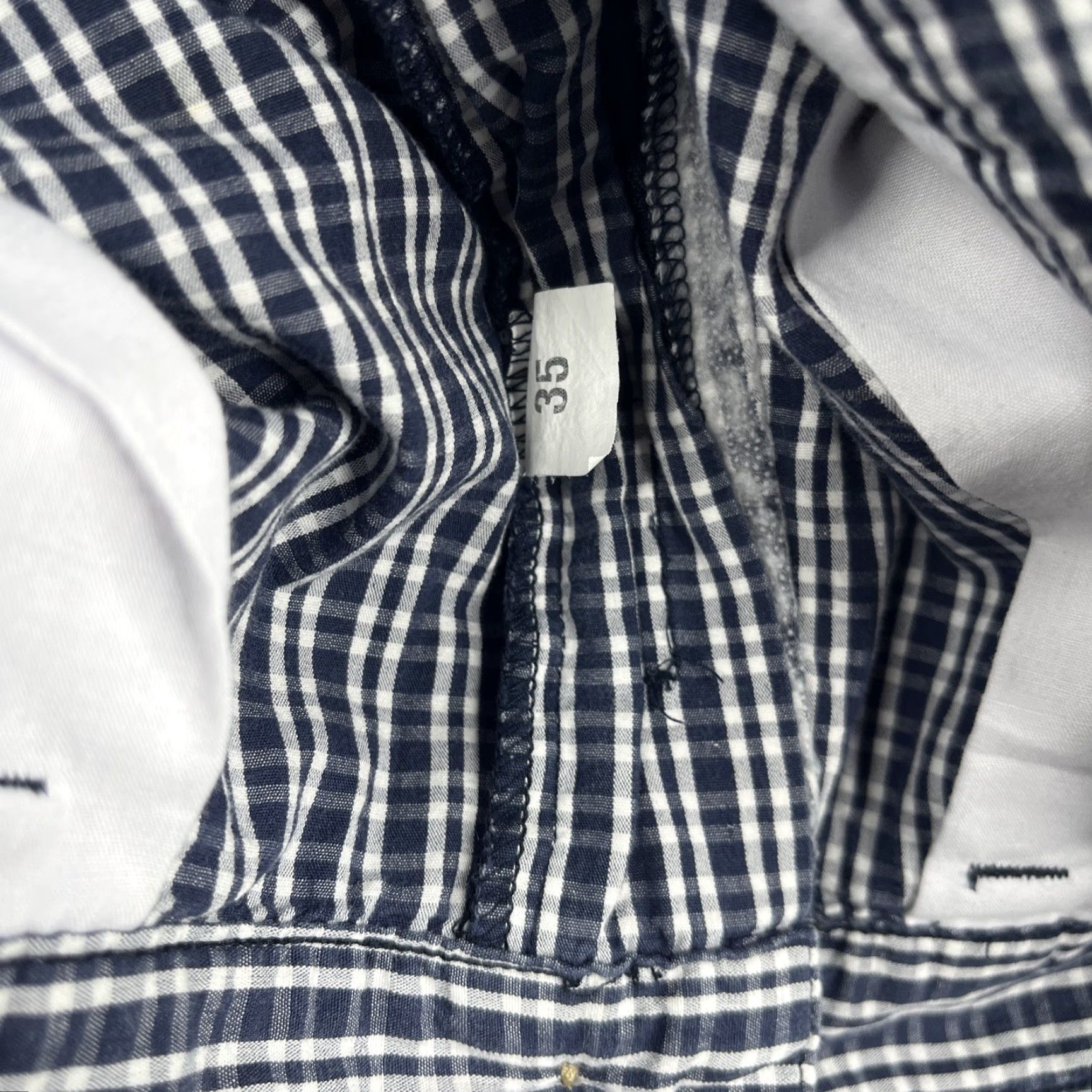 Polo Ralph Lauren Polo Ralph Lauren Golf Shorts Size 35 Navy White Plaid Pleated Casual Golfer Men Size US S / EU 44-46 / 1 - 4 Thumbnail