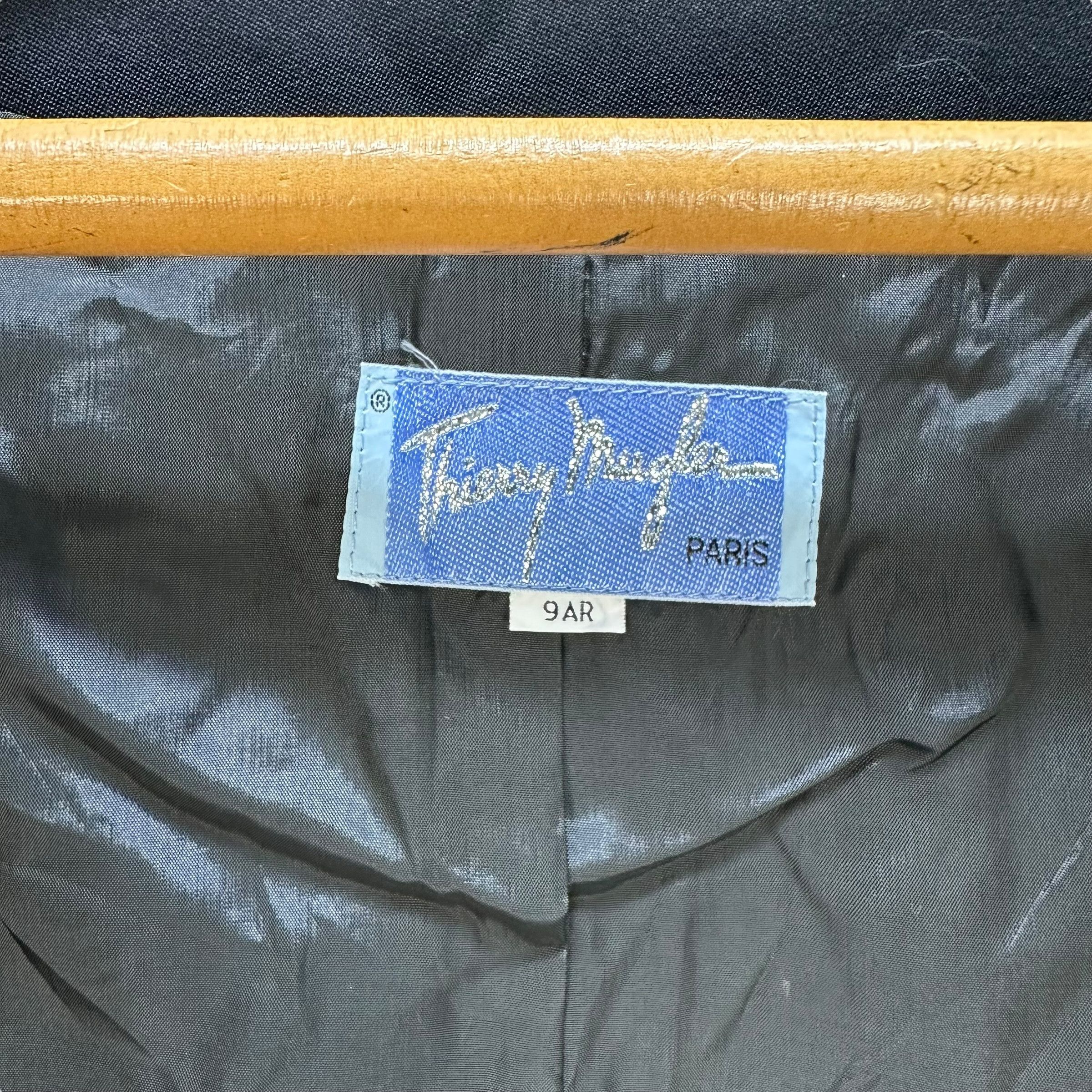 Thierry Mugler 80's THIERRY MUGLER Asymmetrical Jacket Collarless #A56-1279 Size S / US 4 / IT 40 - 7 Thumbnail