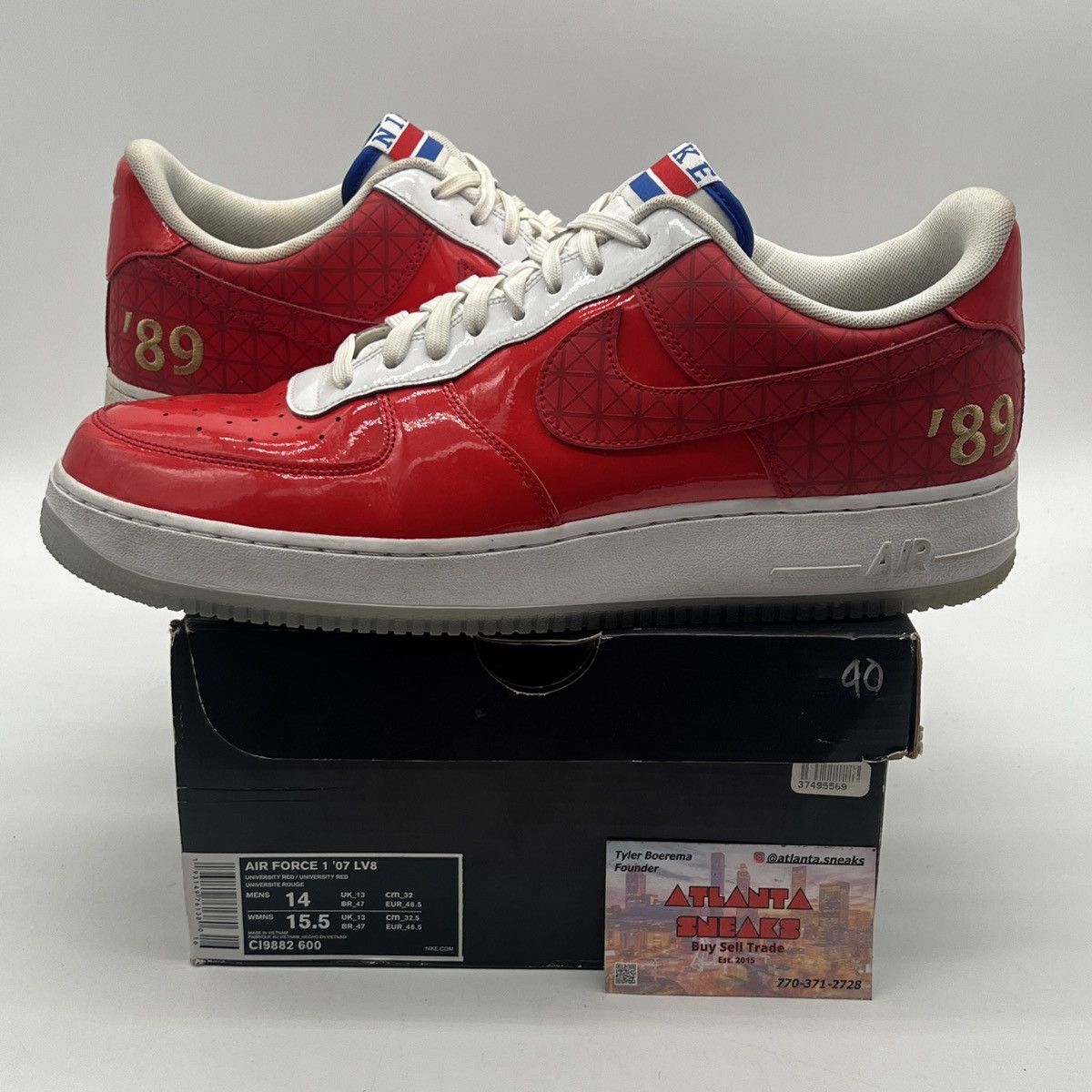 Nike Air Force 1 low 1989 nba finals Size US 14 / EU 47 - 1 Thumbnail