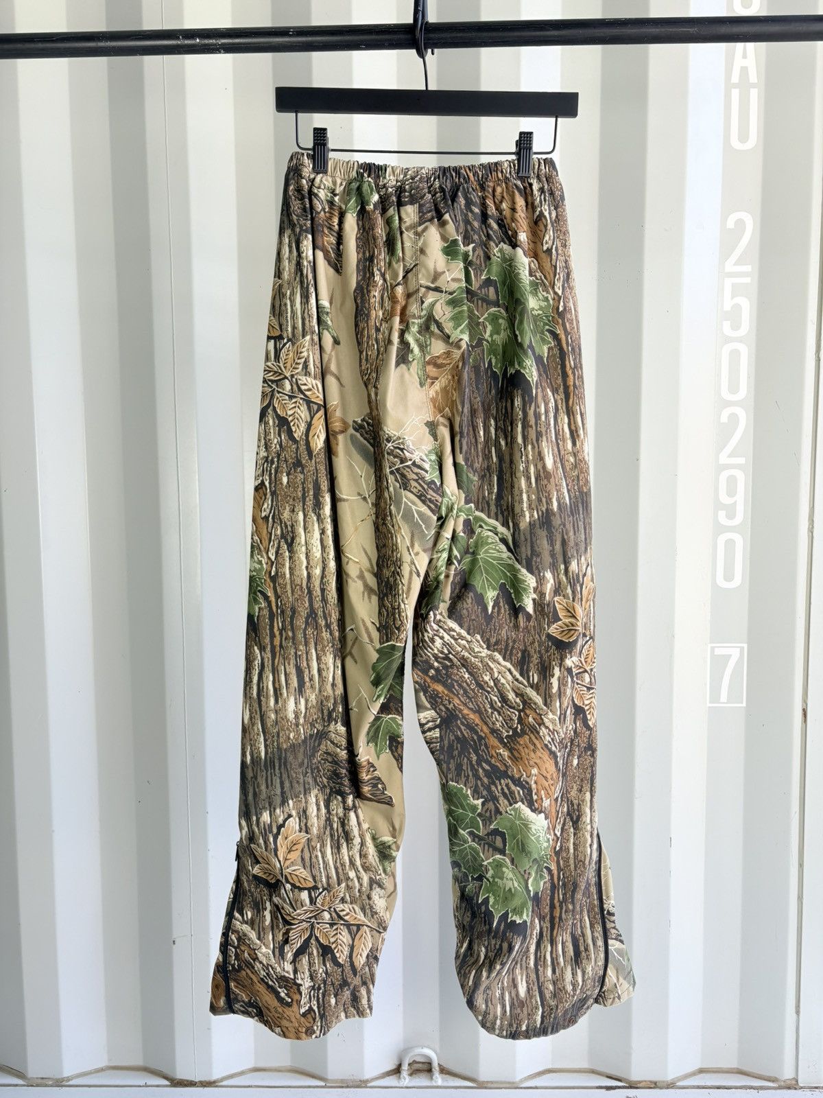 Vintage Camo Zip Flare Pants ERD Grunge Thrashed Size US 31 - 4 Thumbnail