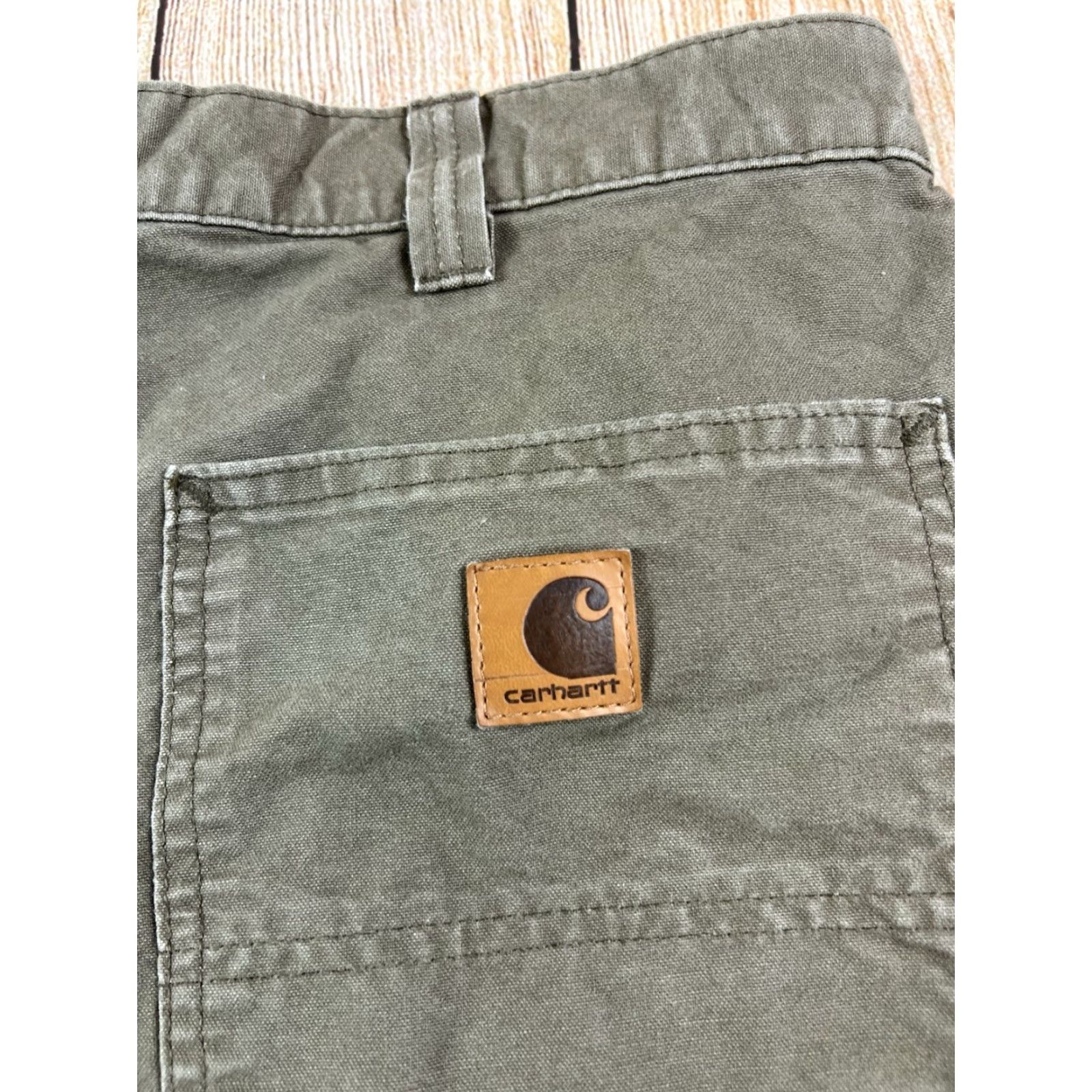 Carhartt VINTAGE Carhartt Brown 42 Cargo Shorts Canvas Workwear Mens 5-Pocket 8in Inseam Regular 90s Outdoor Size US 42 / EU 58 - 4 Thumbnail