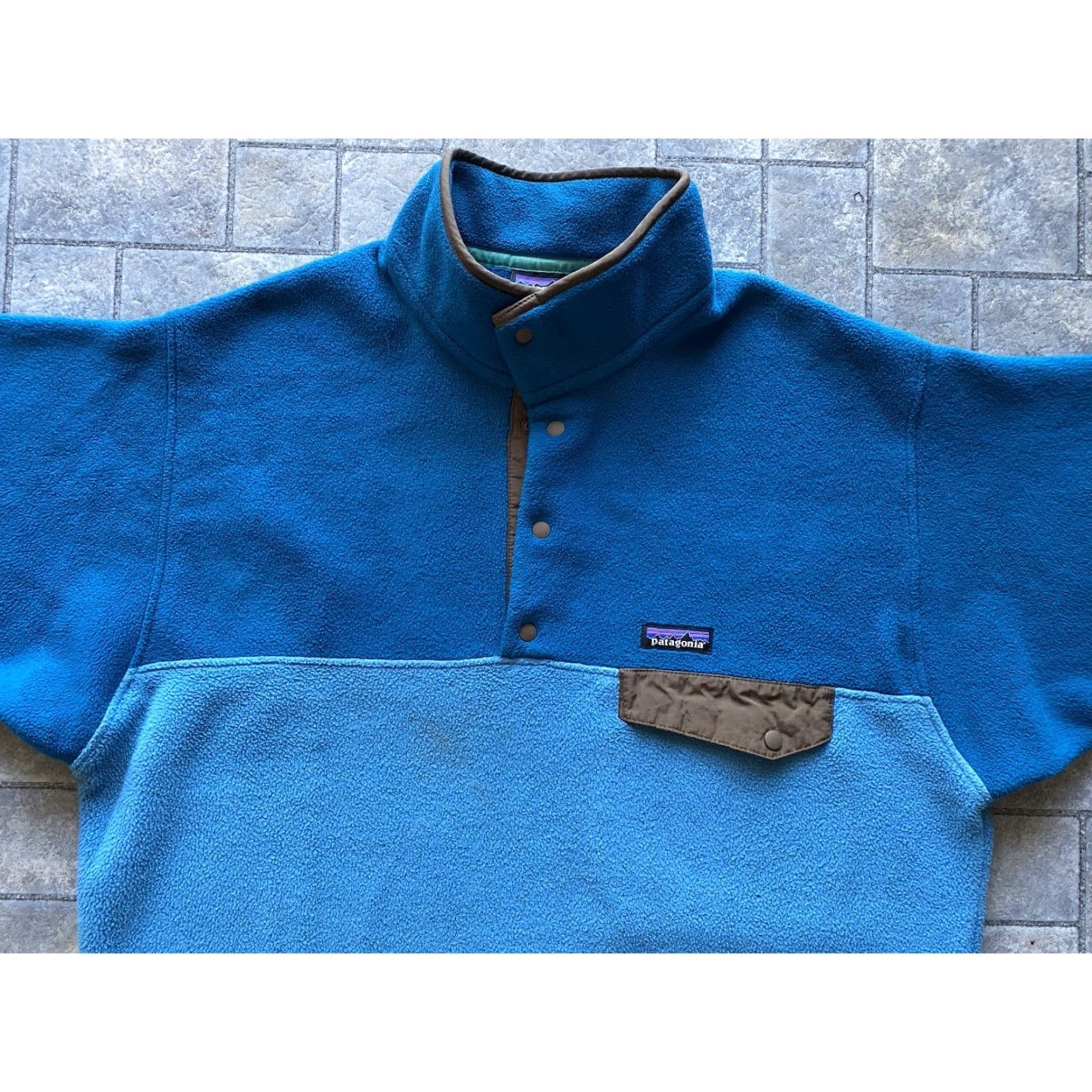 Patagonia Patagonia Synchilla Snap Fleece Sweatshirt L Men’s Blue Flaws Wear Jacket Regular Polyester Snap Closure Sweatshirt Mens Blue Flaws Wear Size US L / EU 52-54 / 3 - 7 Thumbnail
