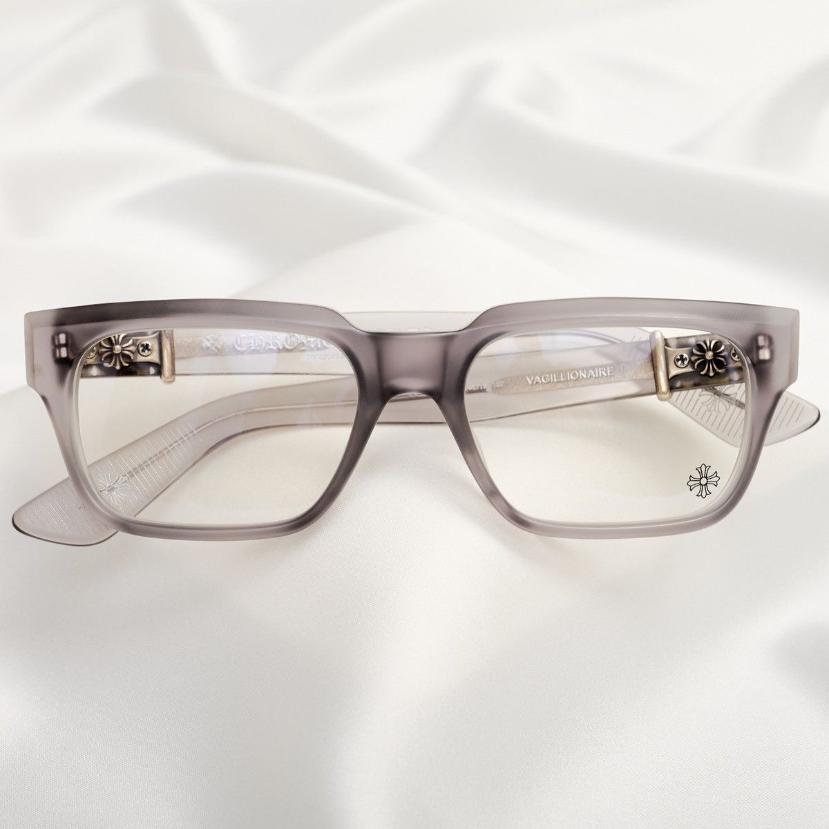 Chrome Hearts CHROME HEARTS VAGILLIONAIRE I MATTE GREY GLASSES Size ONE SIZE - 6 Thumbnail