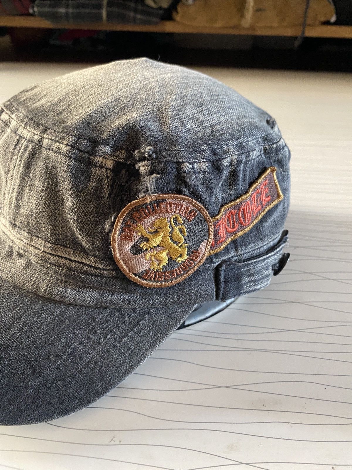 Le Grande Bleu (L.G.B.) Nicole st gilles distressed patch hats Size ONE SIZE - 3 Thumbnail