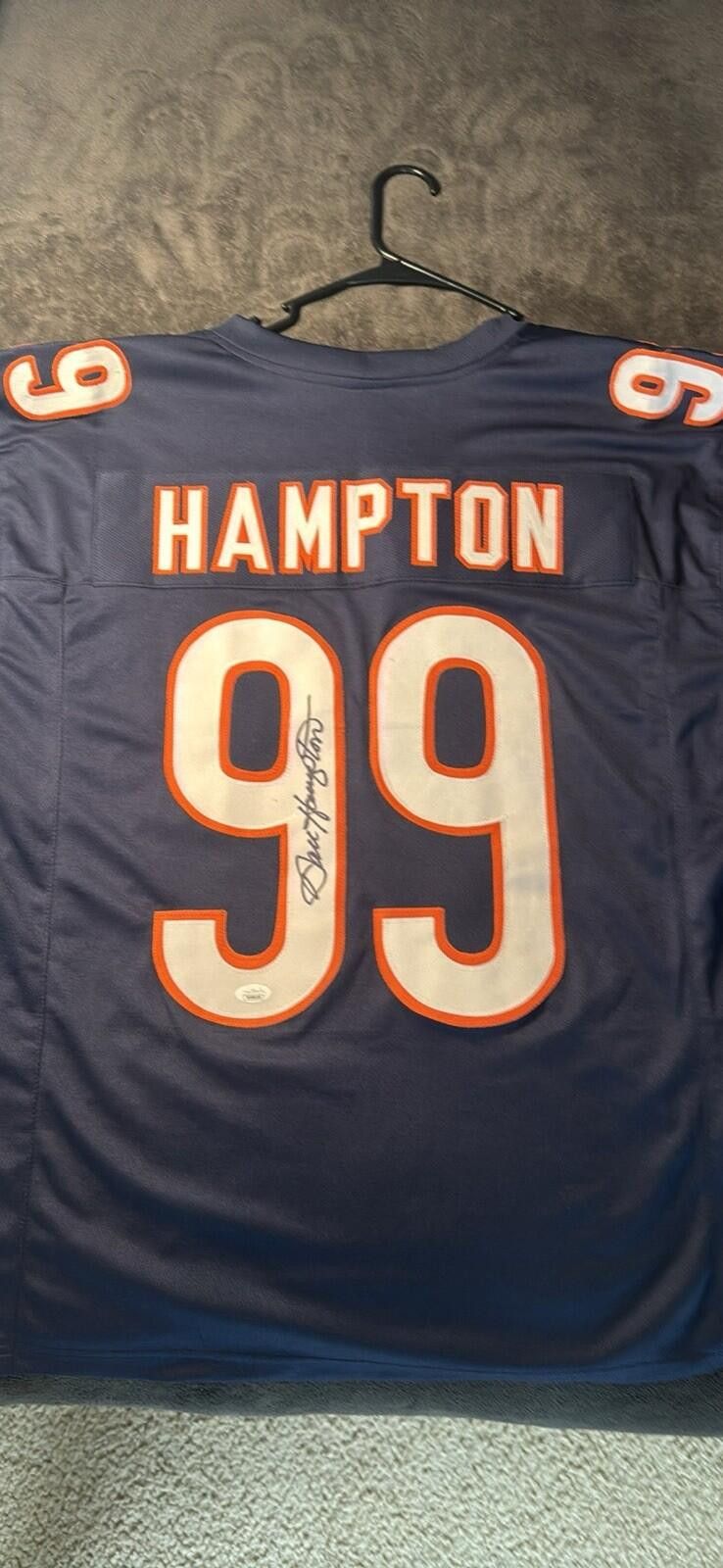 Other Dan Hampton 1985 Chicago Bears JSA Autographed Jersey #99 Size ONE SIZE - 2 Thumbnail