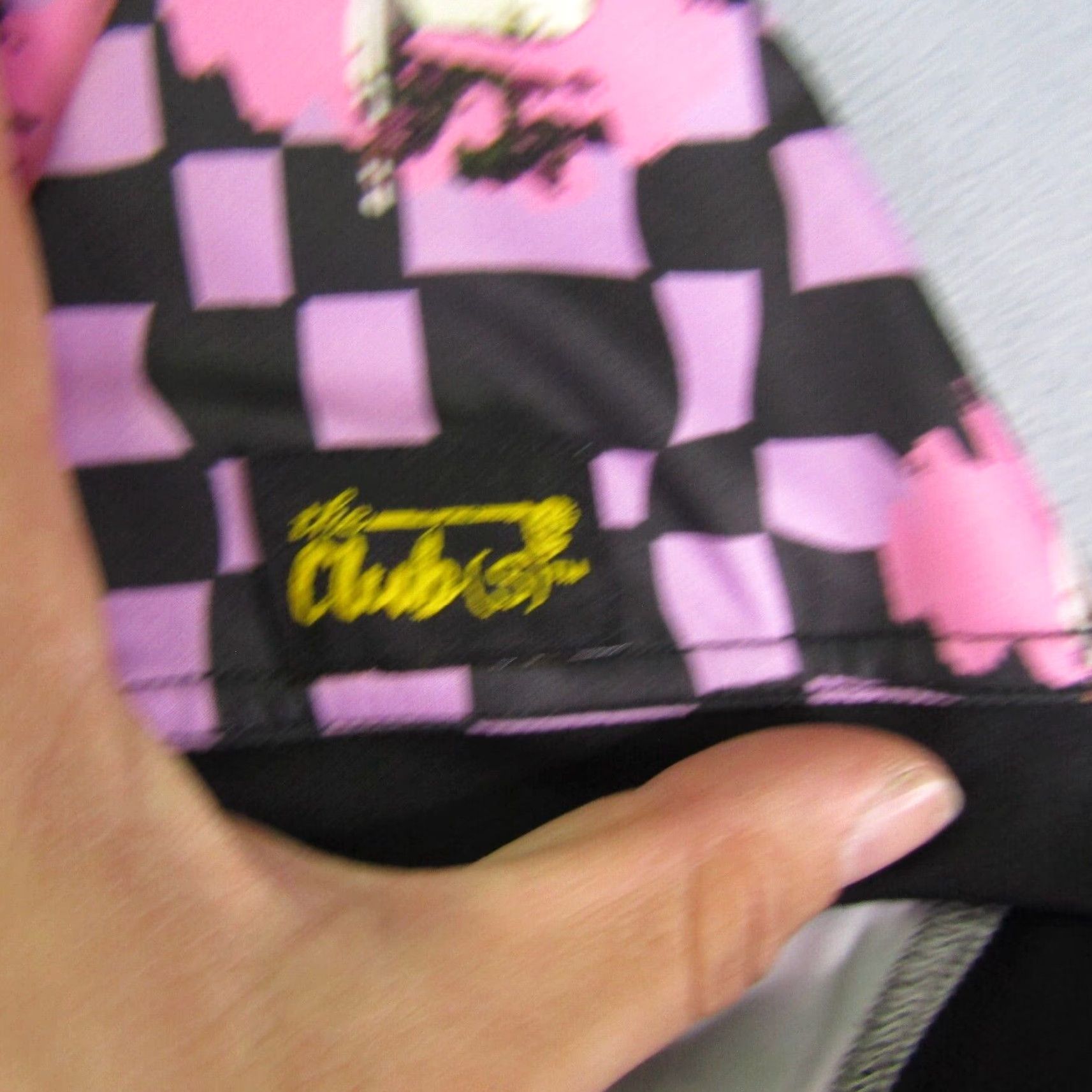 Lululemon The Club(S) Polo Shirt Mens Medium Pink Black Golf Club Print Golfer Performance Size US M / EU 48-50 / 2 - 4 Thumbnail