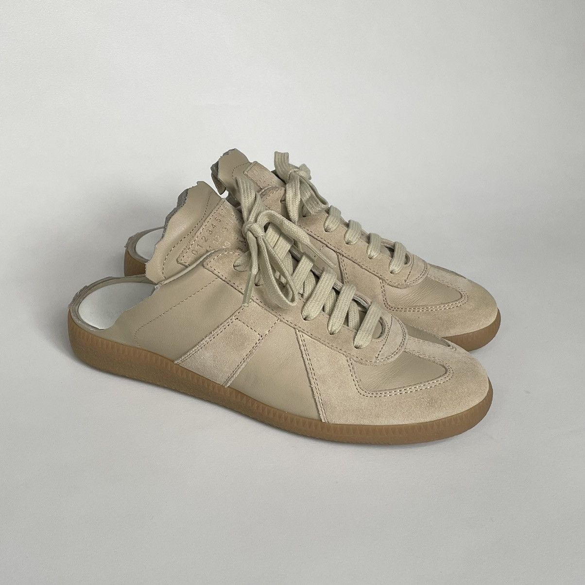 Maison Margiela S/S 21 Beige Mule GAT Sneakers Size US 7 / IT 37 - 13 Thumbnail