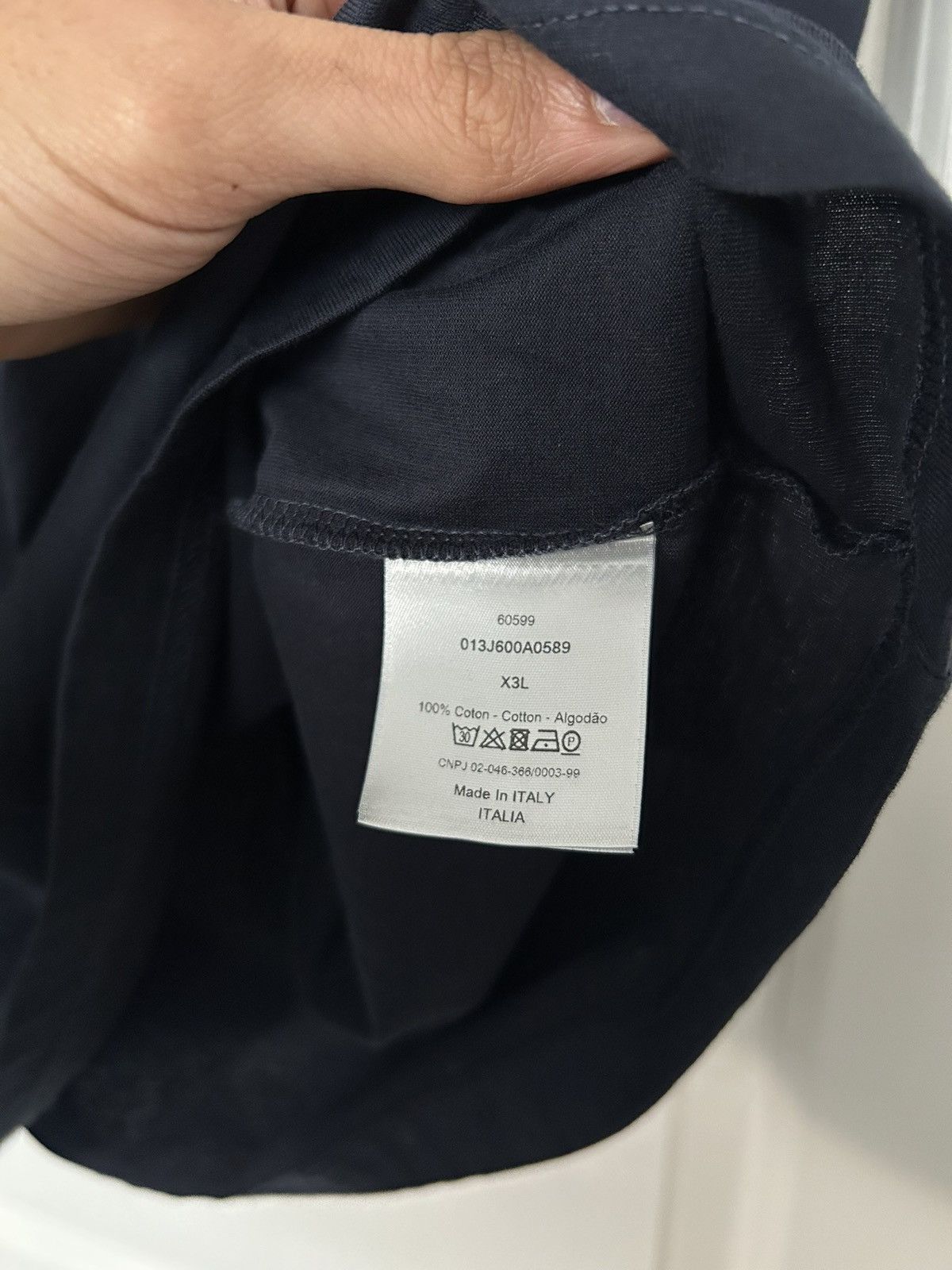 Dior Dior CD Icon logo T-shirt navy blue Size US XL / EU 56 / 4 - 4 Thumbnail
