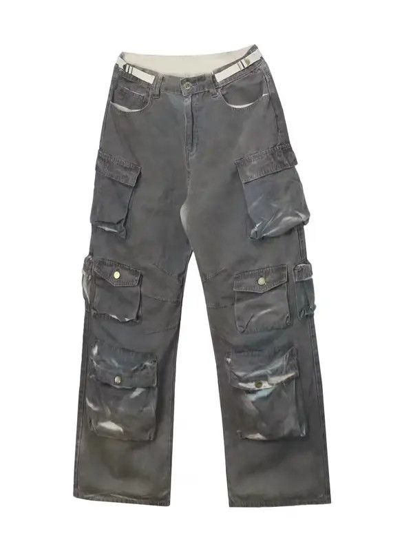 VIBE Industrial style washed paint color dirty design jeans Size US 32 / EU 48 - 8 Thumbnail