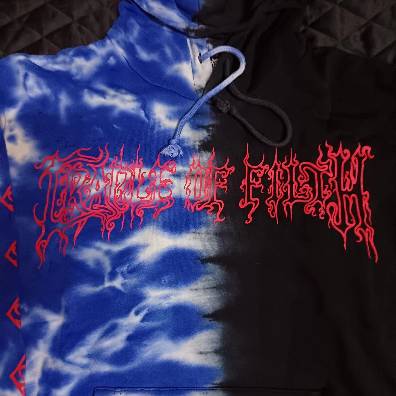 Shibori Threads Cradle of Filth Metal Band Hoodie