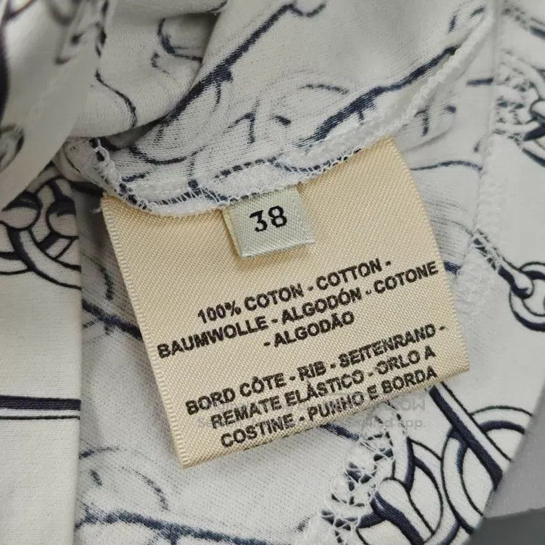 Hermes Hermes White Rope Pattern Short Sleeve Dress Size XS / US 0-2 / IT 36-38 - 6 Thumbnail