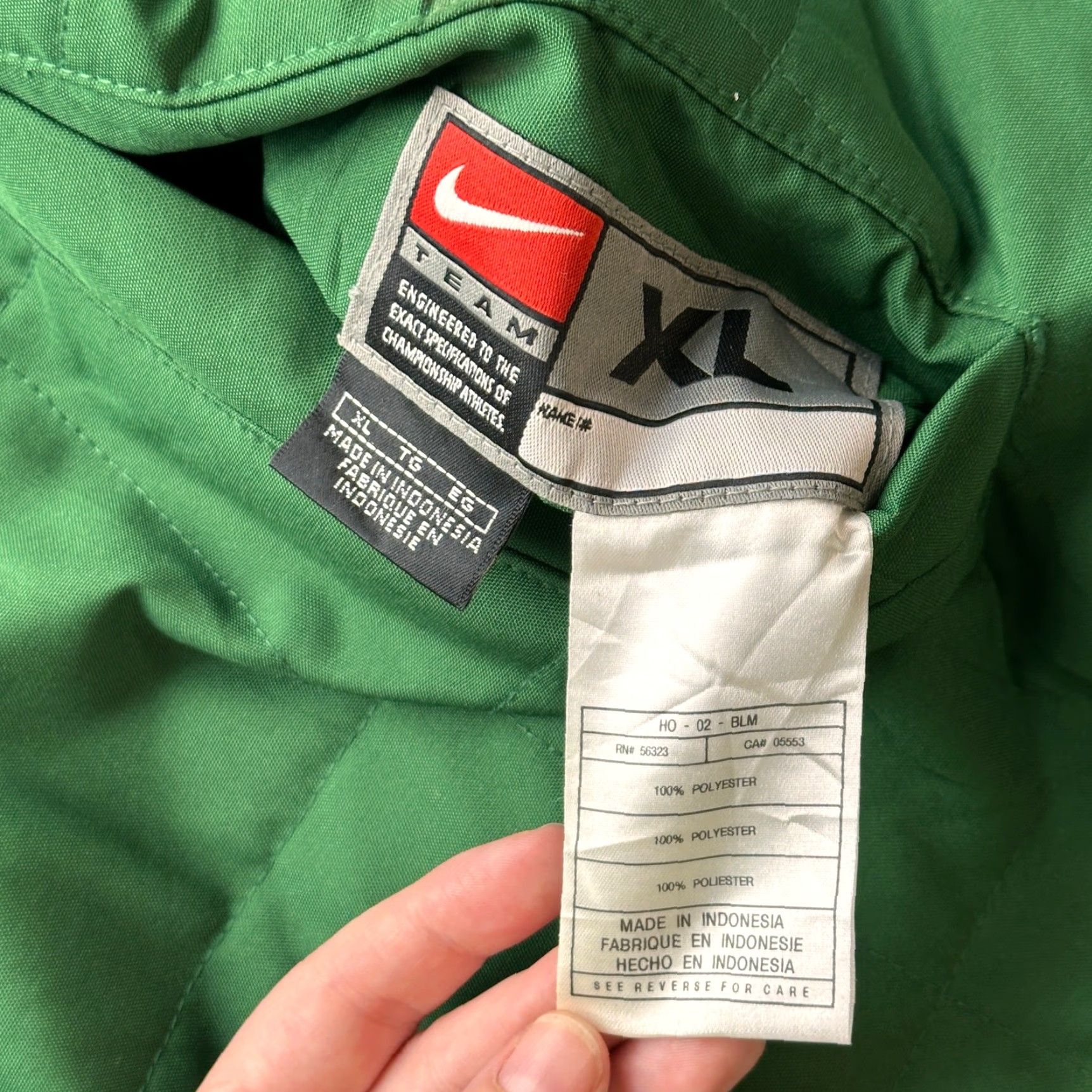 Nike VINTAGE Nike Team Michigan State Reversible Quilted Jacket Mens XL Green Fleece Size US XL / EU 56 / 4 - 3 Thumbnail