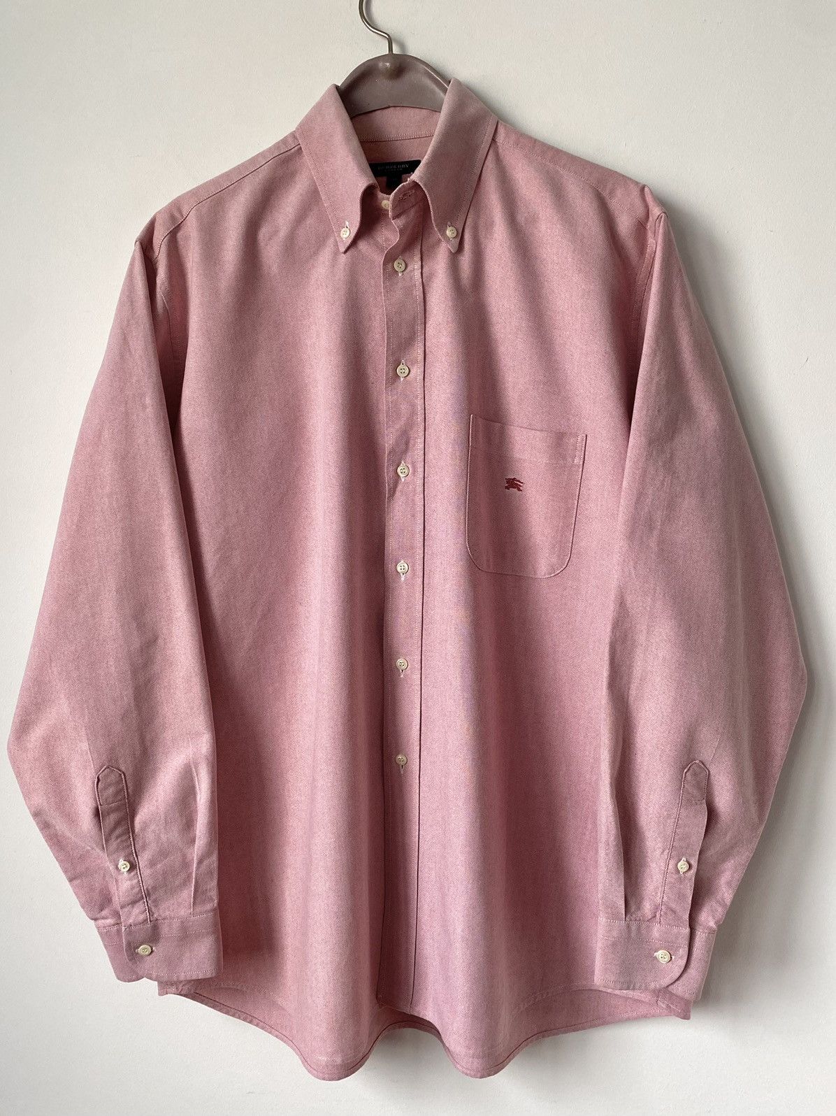 Burberry Burberry Pink Cotton Shirt, Size:41 Size US XL / EU 56 / 4 - 1 Thumbnail