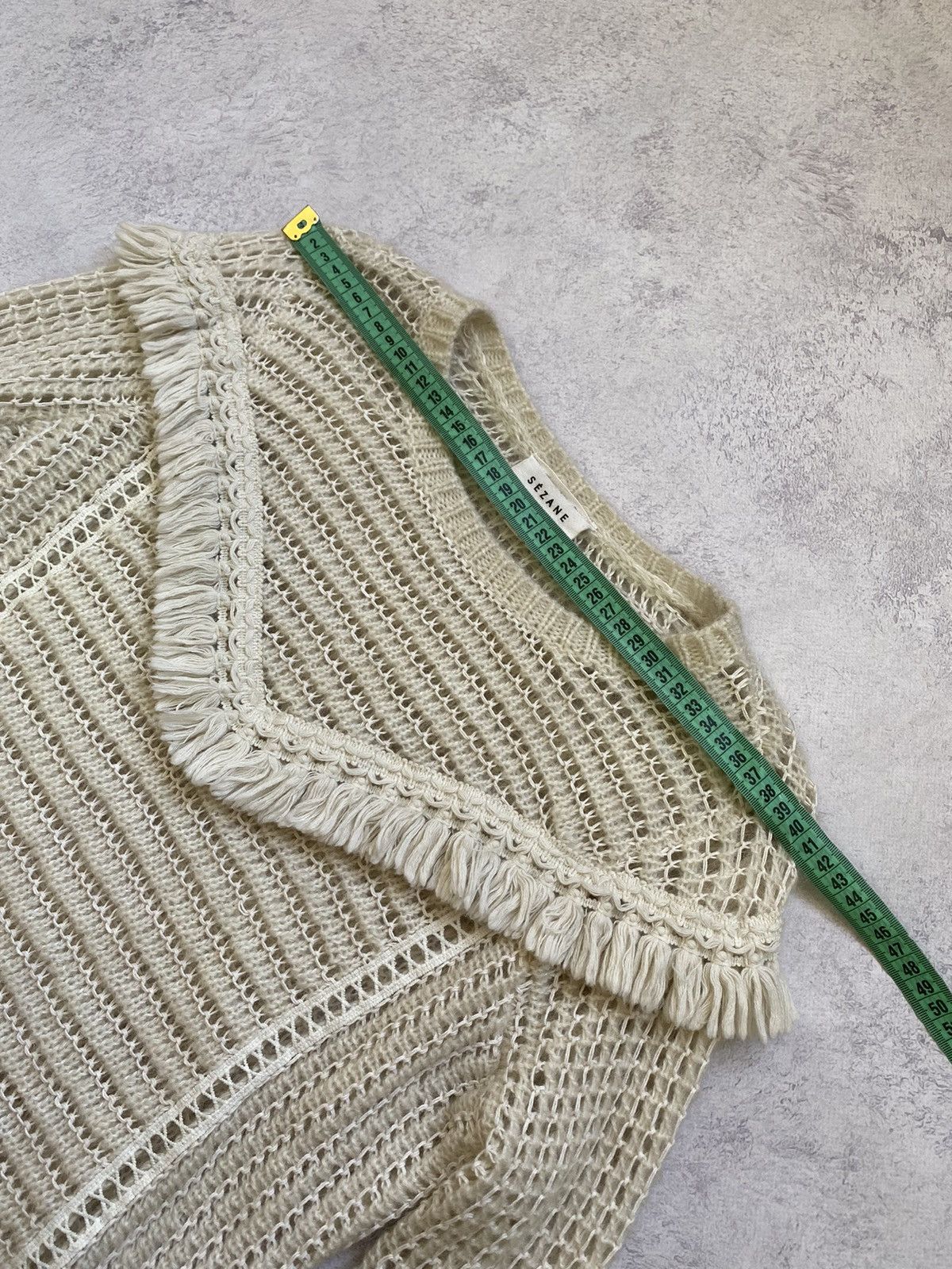 Sezane Sezane Womens Mohair/Wool Ivory Long Sleeve Knit Sweater XS Size XS / US 0-2 / IT 36-38 - 10 Thumbnail