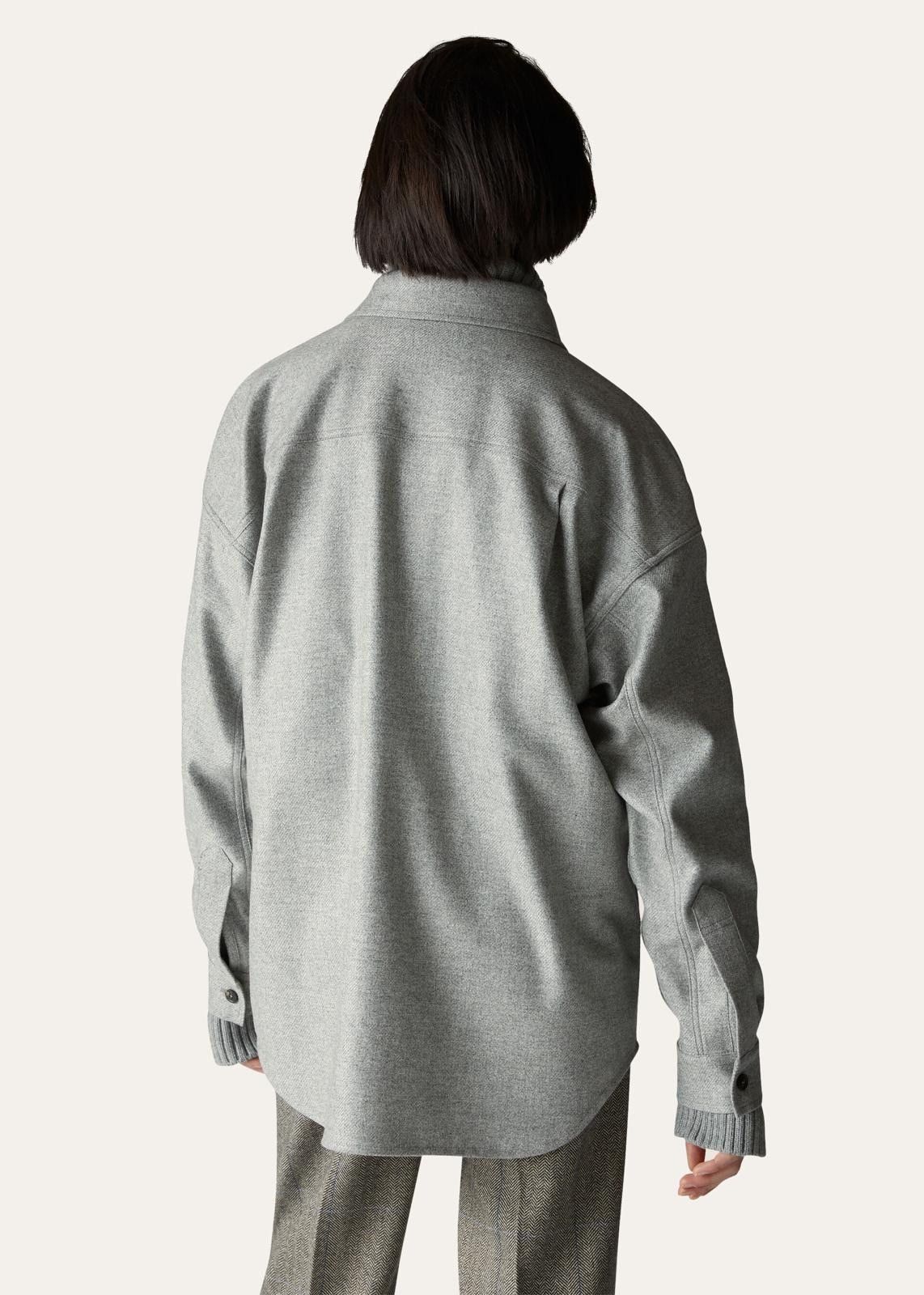 Loro Piana o1srvl11e0126 FAN3337 Alvar Flannel Soft Cashmere Jacket Size XL / US 12-14 / IT 48-50 - 4 Thumbnail
