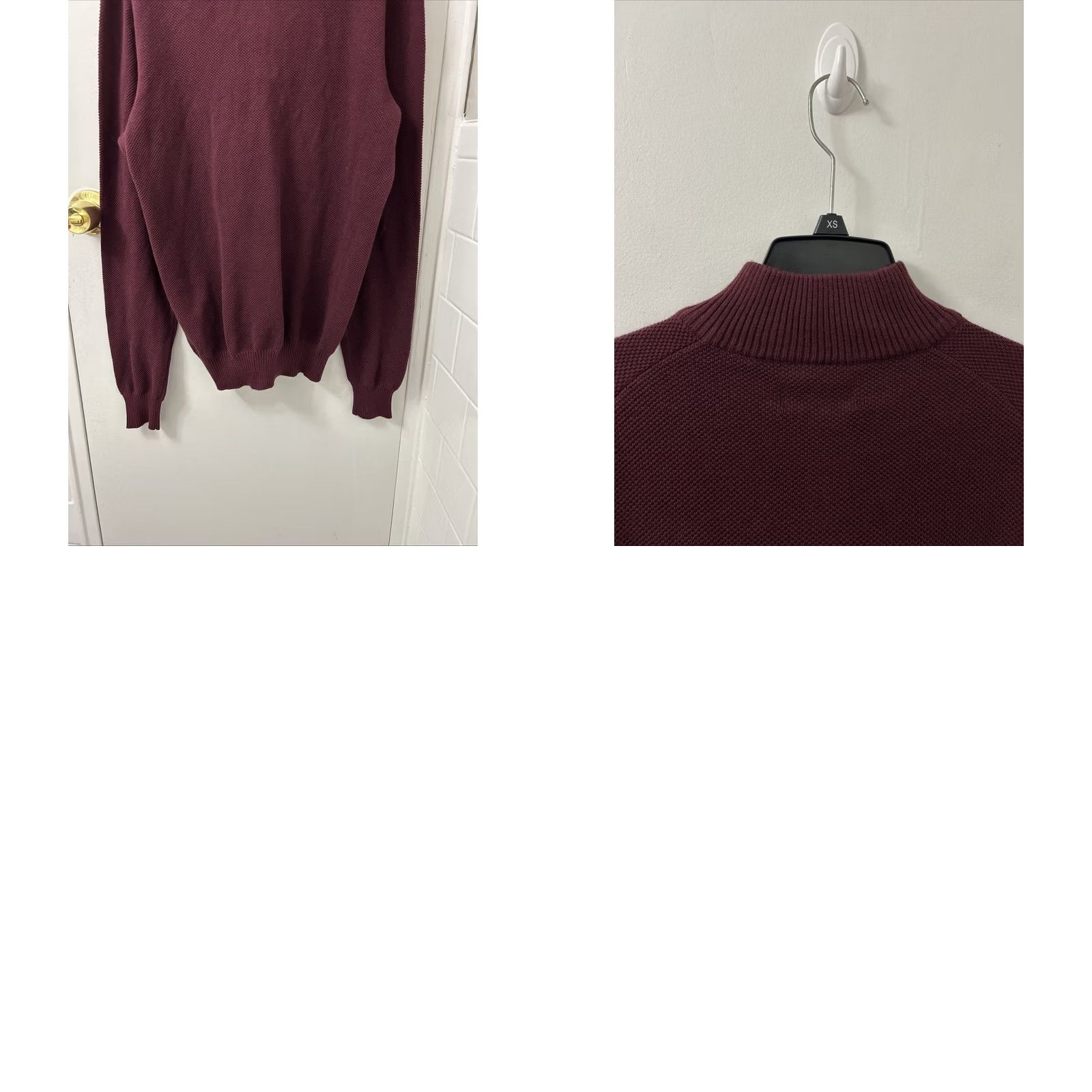 Club Room Club Room Sweater Mens Size M Red 1/4 Zip Pullover Long Sleeve Knit Sweatshirt Casual Winter Fall Teens? No, omit. Size US M / EU 48-50 / 2 - 9 Thumbnail