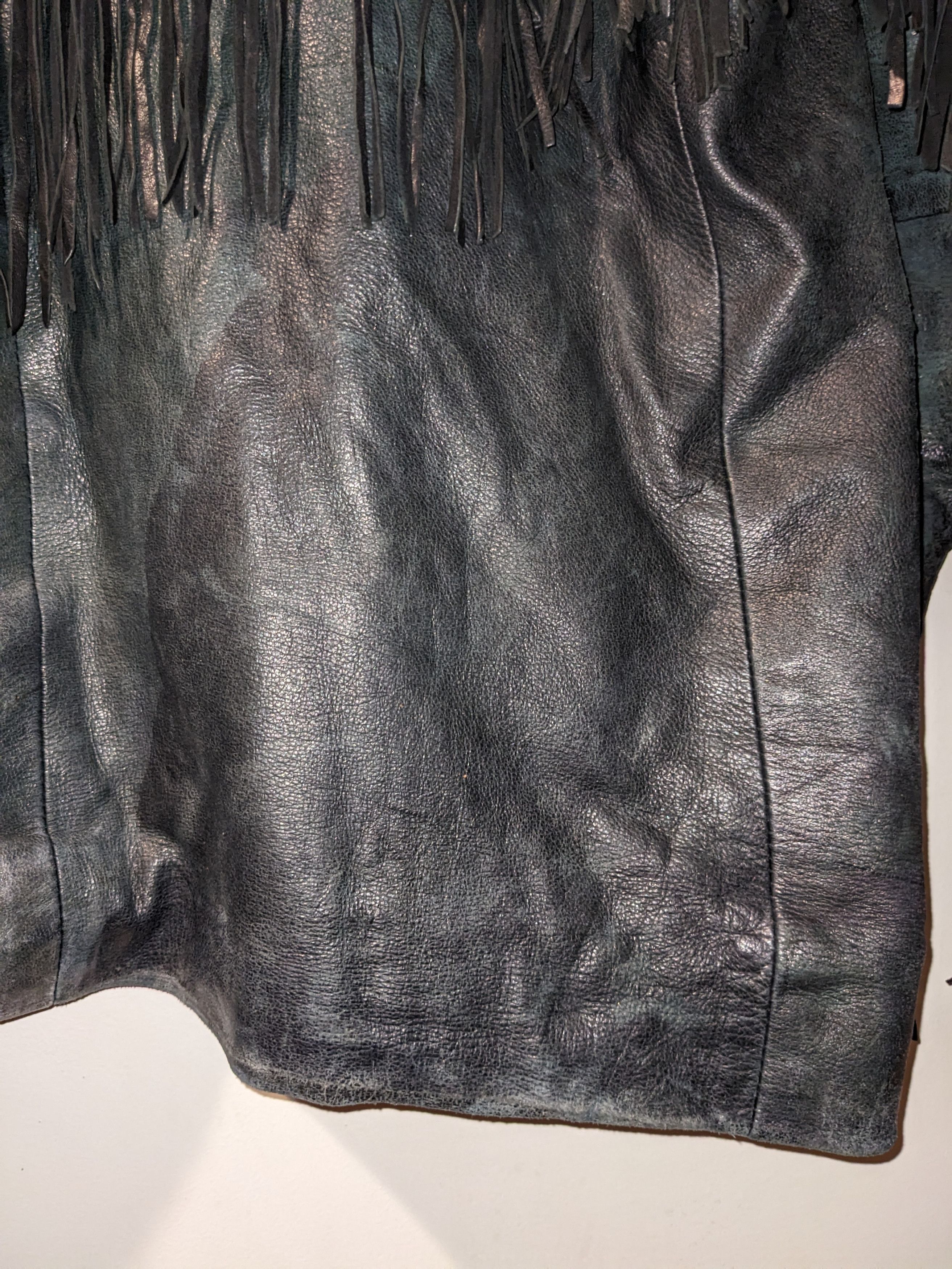 Designer × Vintage Vintage Native American Tribal Western Leather Vest Jacket Size US L / EU 52-54 / 3 - 15 Thumbnail