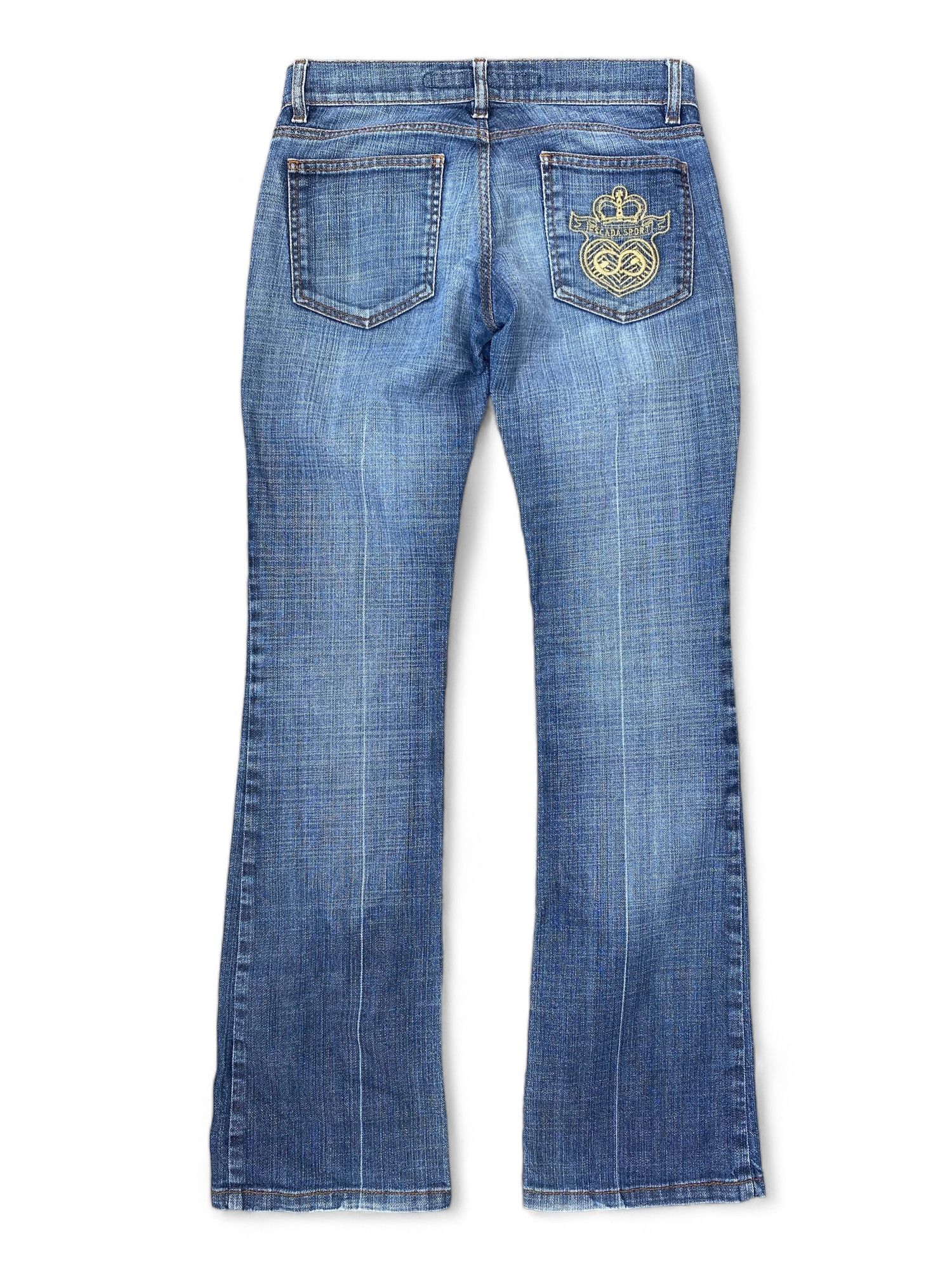 Escada × Escada Sport Vintage Esacada Sport Boot Cut Distressed Jeans Y2K Size 34" / US 12 / IT 48 - 1 Thumbnail