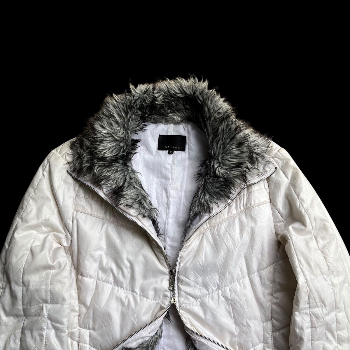 Japanese Brand Spinach Fur Bikers Jacket LGB Style Size US L / EU 52-54 / 3 - 2 Thumbnail