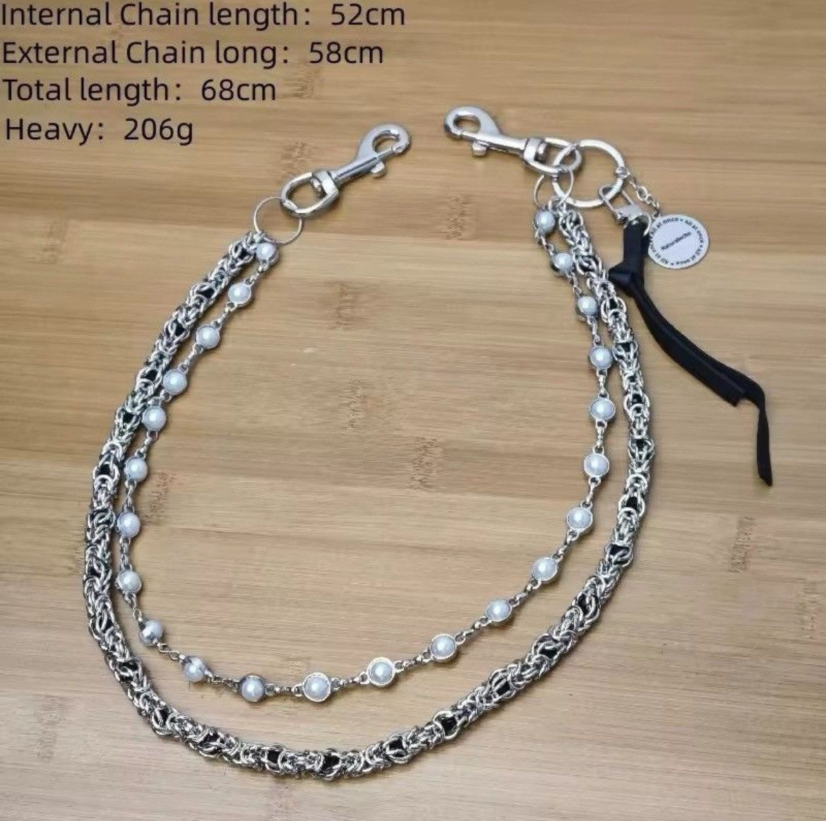 Japanese Brand × Jewelry 2 Layer Natural Echo Pearled Wallet Chain Size ONE SIZE - 6 Thumbnail