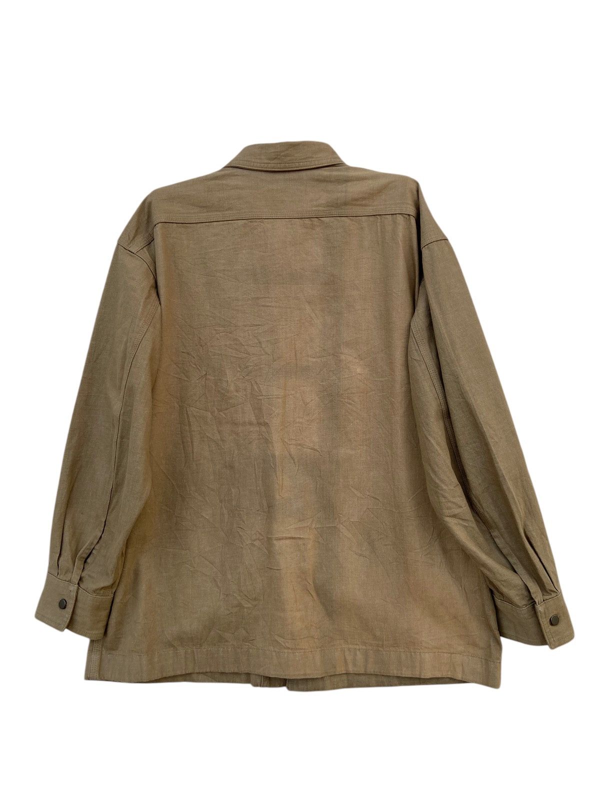 Lemaire × Uniqlo LEMAIRE X UNIQLO SUN FADED DENIM SHIRT Size US XL / EU 56 / 4 - 4 Thumbnail
