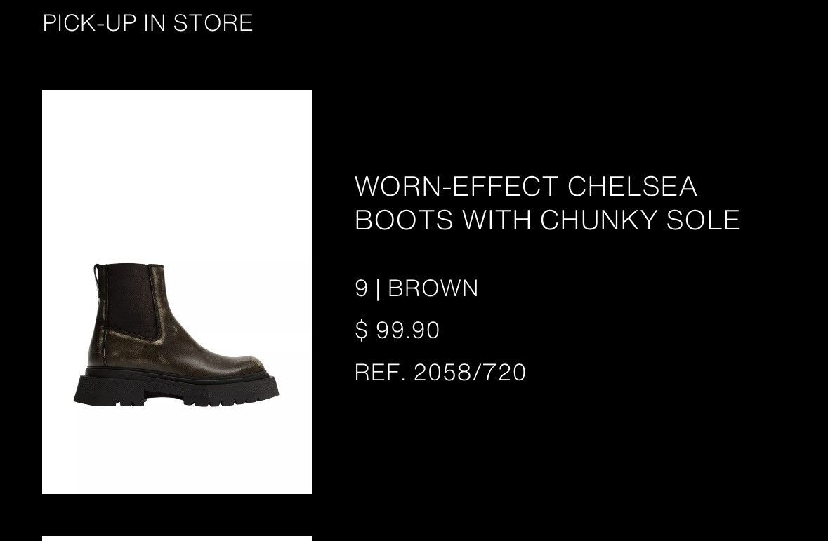 Zara Chunky distressed chelsea boots Size US 9 / EU 42 - 8 Thumbnail