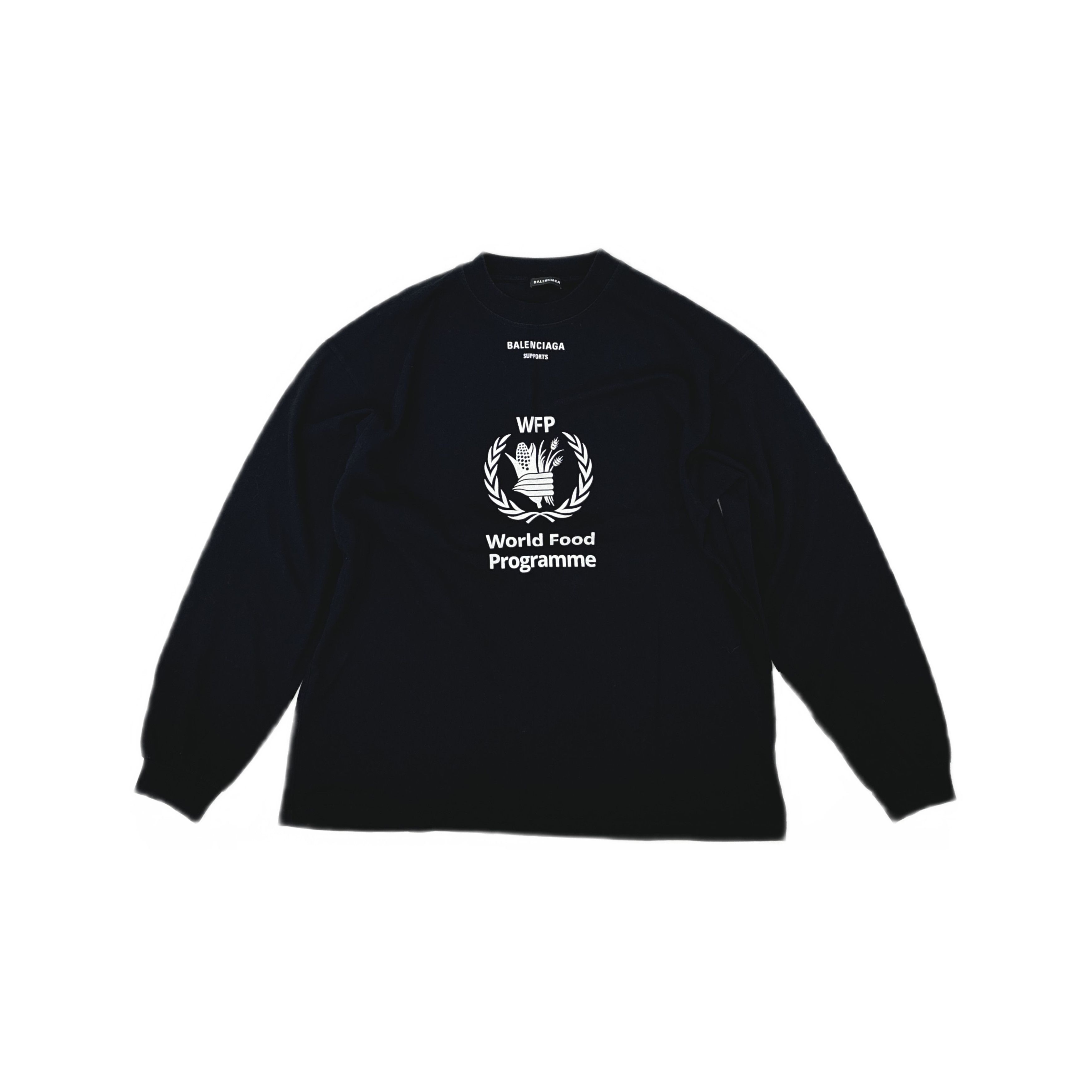 Balenciaga Balenciaga WFP Logo Long Sleeve T-Shirt Size XS Size US XS / EU 42 / 0 - 1 Thumbnail