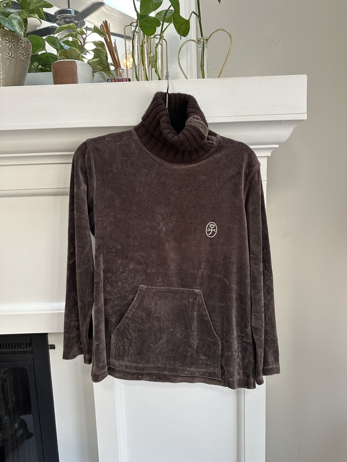 Jean Charles De Castelbajac Jean Charles de Castelbajac Turtleneck Velvet Sweater Size US S / EU 44-46 / 1 - 1 Thumbnail