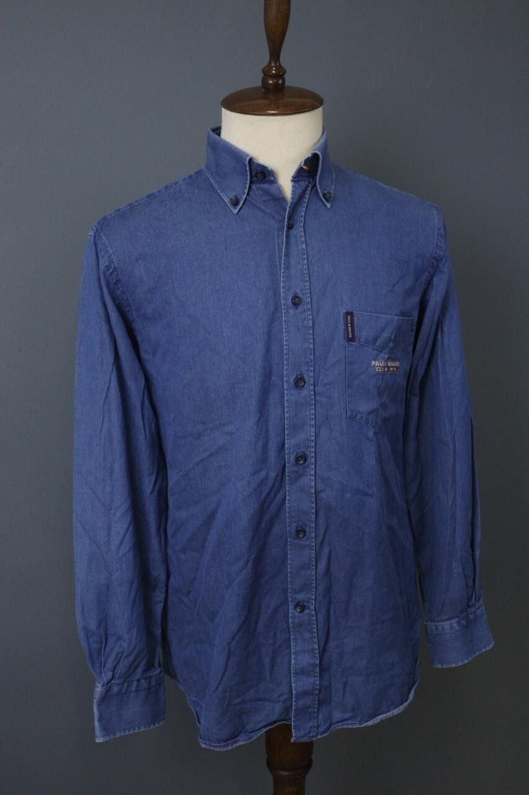 Paul & Shark Paul & Shark Blue Collared Fit Button Front Shirt Size 39 Size US M / EU 48-50 / 2 - 7 Thumbnail