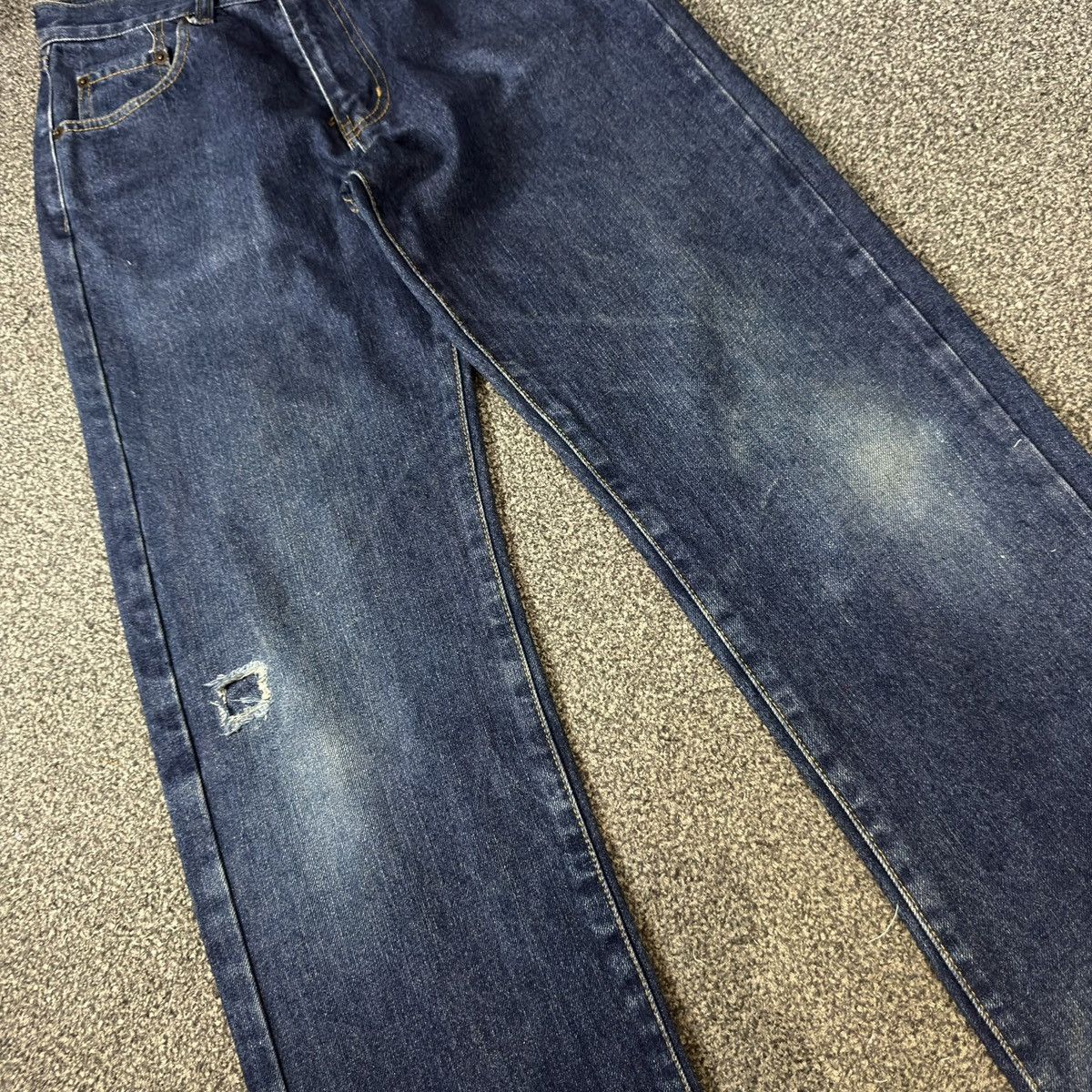 Warehouse 🔥🇯🇵 Vintage 90s Japanese Indigo Blue Warehouse Archive Jeans Size US 27 - 4 Thumbnail