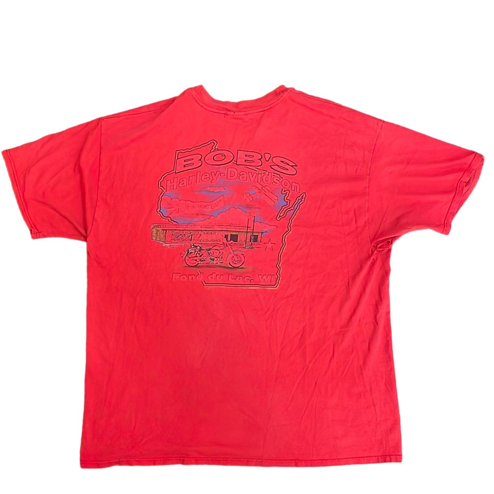 Harley Davidson Vintage 1997 Bobs Harley Davidson Fond Du Lac WI 2XL Size US XXL / EU 58 / 5 - 5 Thumbnail