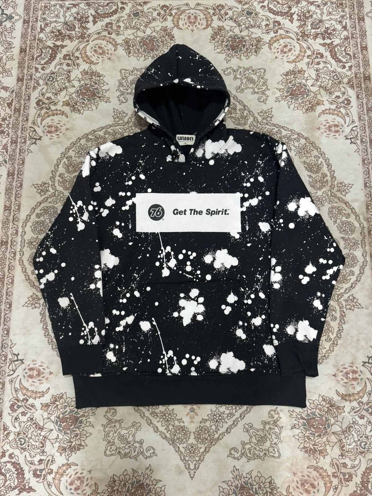 Vintage Union 76 Paint Splatter Design Hoodie