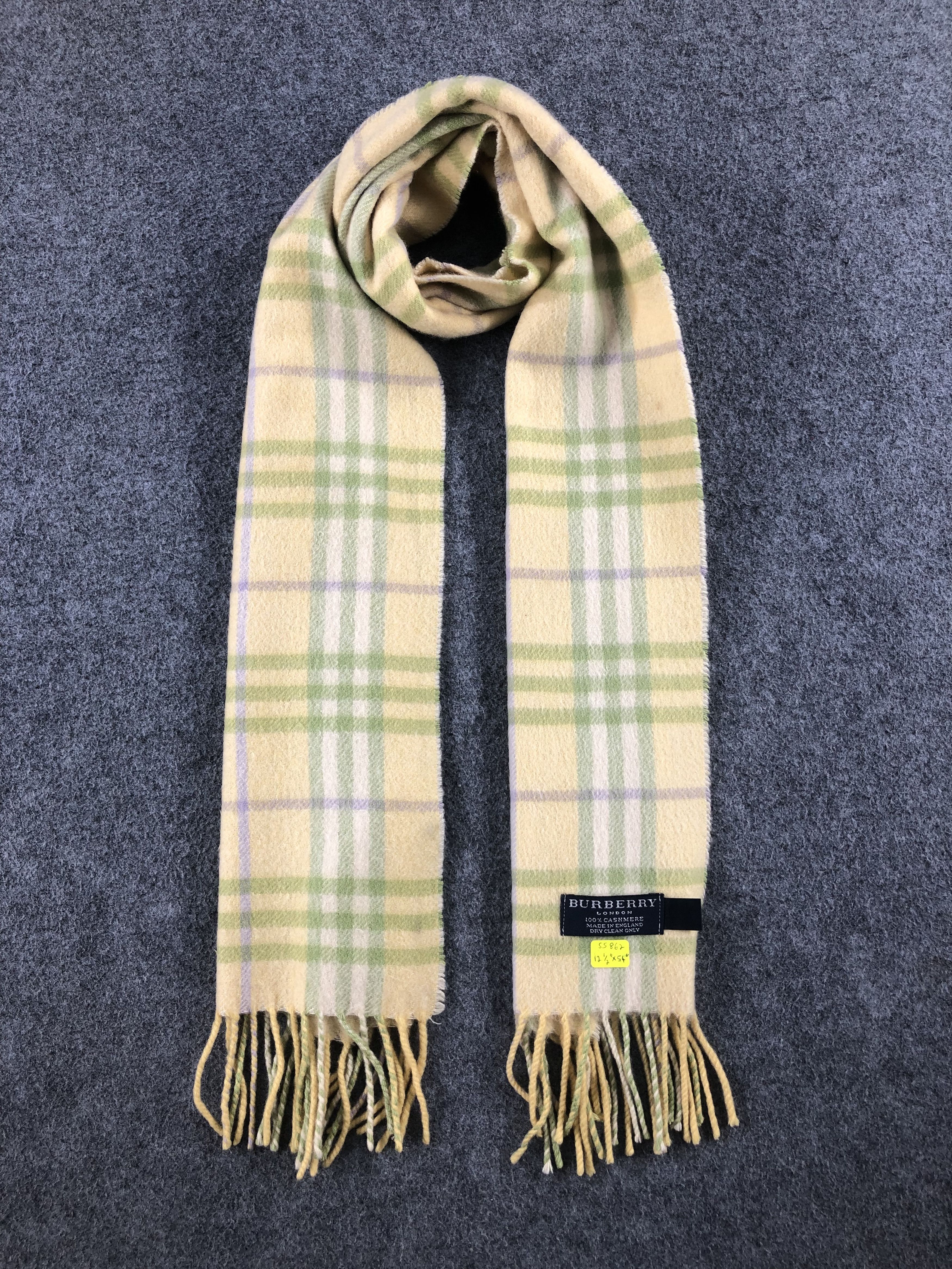 Burberry Burberry Cashmere Scarf / Muffler / Neckwear Size ONE SIZE - 1 Thumbnail