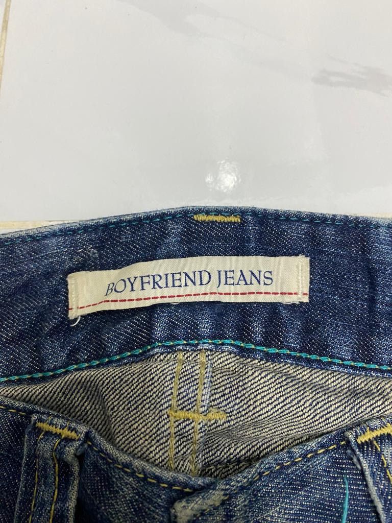 Japanese Brand × Jun Takahashi VINTAGE UNIQLO JAPAN FLARE BOYFRIEND DISTRESSED DENIM JEANS Size US 32 / EU 48 - 7 Thumbnail
