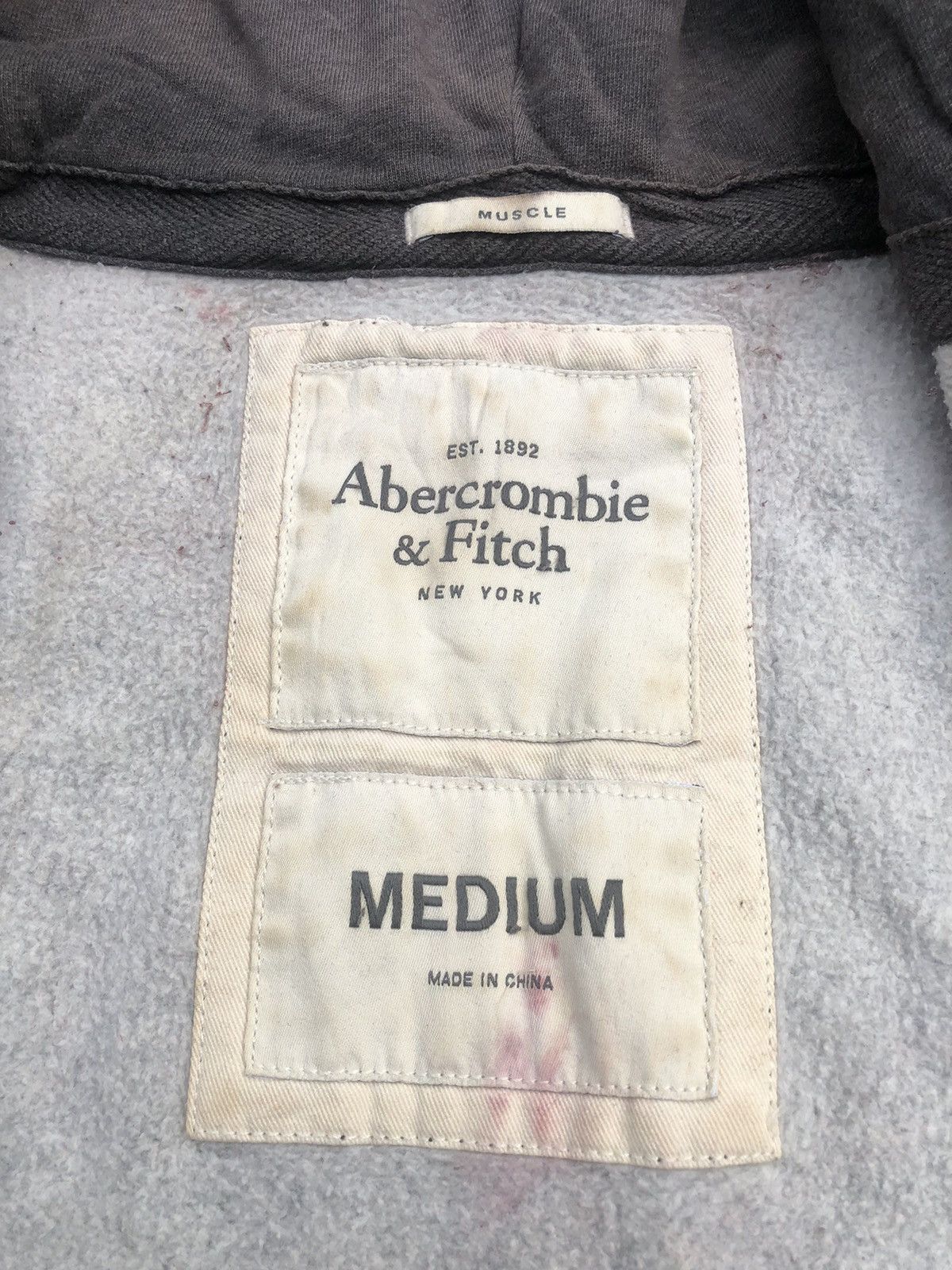 Vintage Vintage Sunfaded Abercrombie & Fitch Zipper Hoodie Size US L / EU 52-54 / 3 - 20 Thumbnail