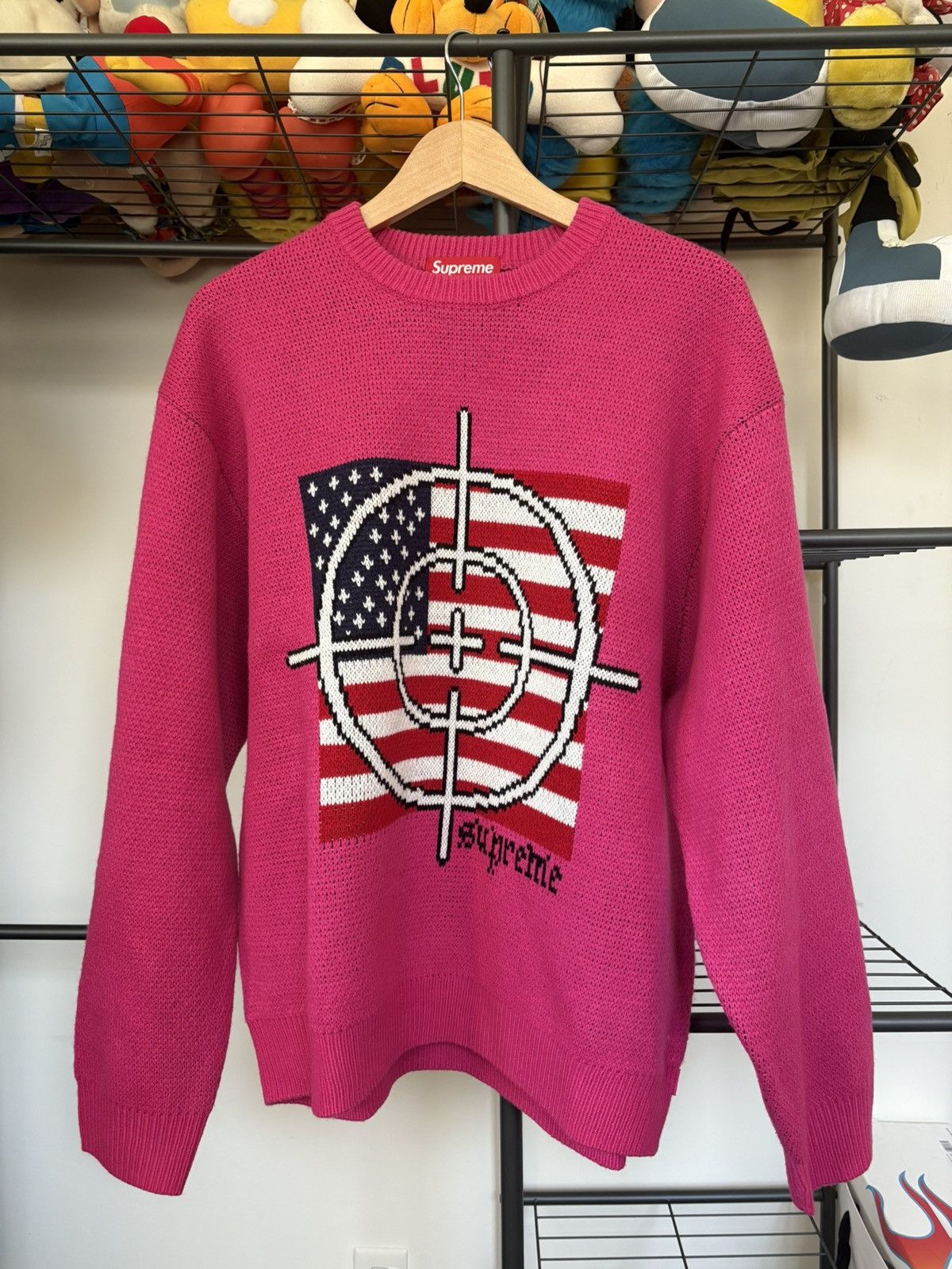 Supreme Supreme FW25 Target Sweater Pink Size US L / EU 52-54 / 3 - 1 Thumbnail