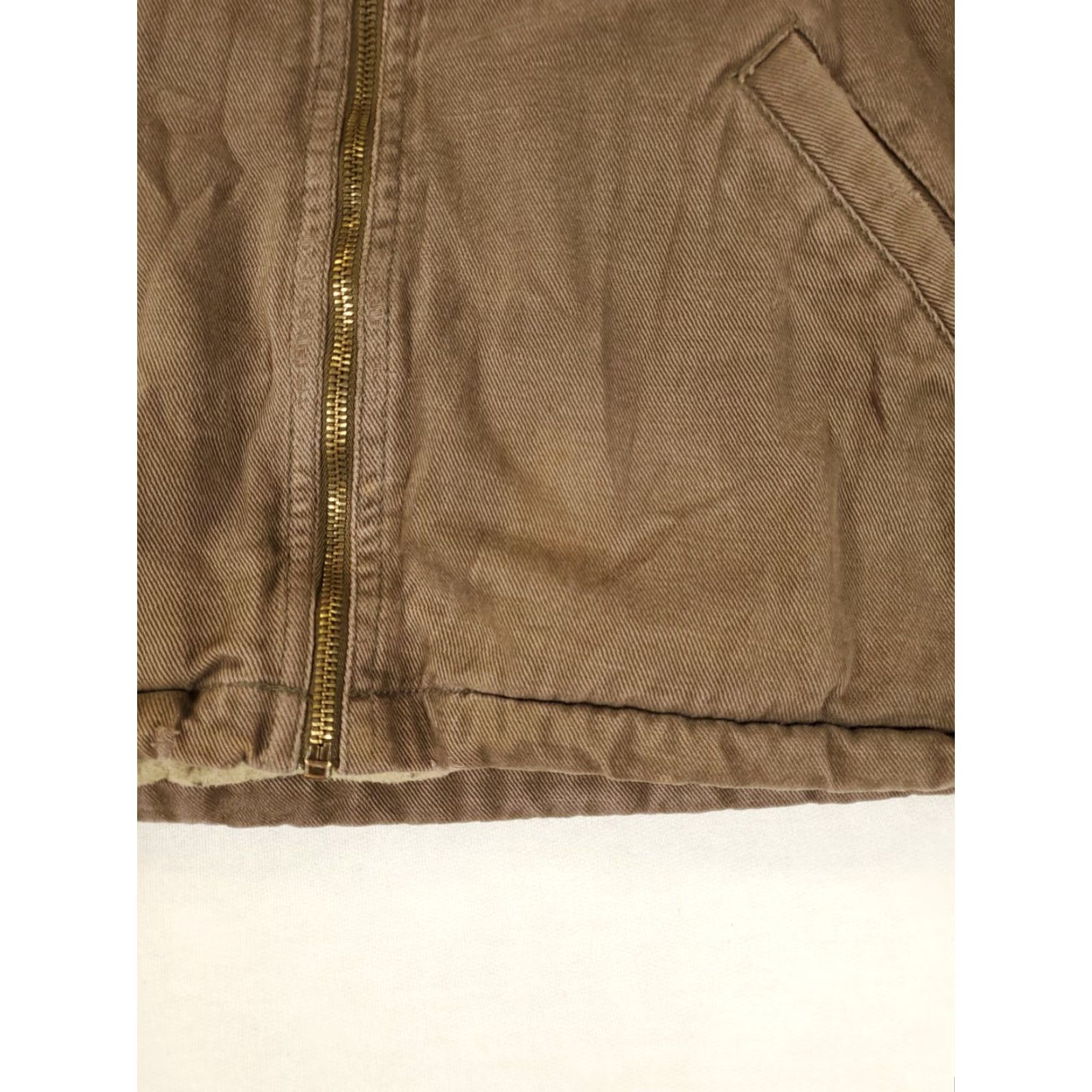 Vintage Wolverine Vest Jacket Lined Fleece Cotton Full Zip Brown Mens L Size US L / EU 52-54 / 3 - 2 Thumbnail
