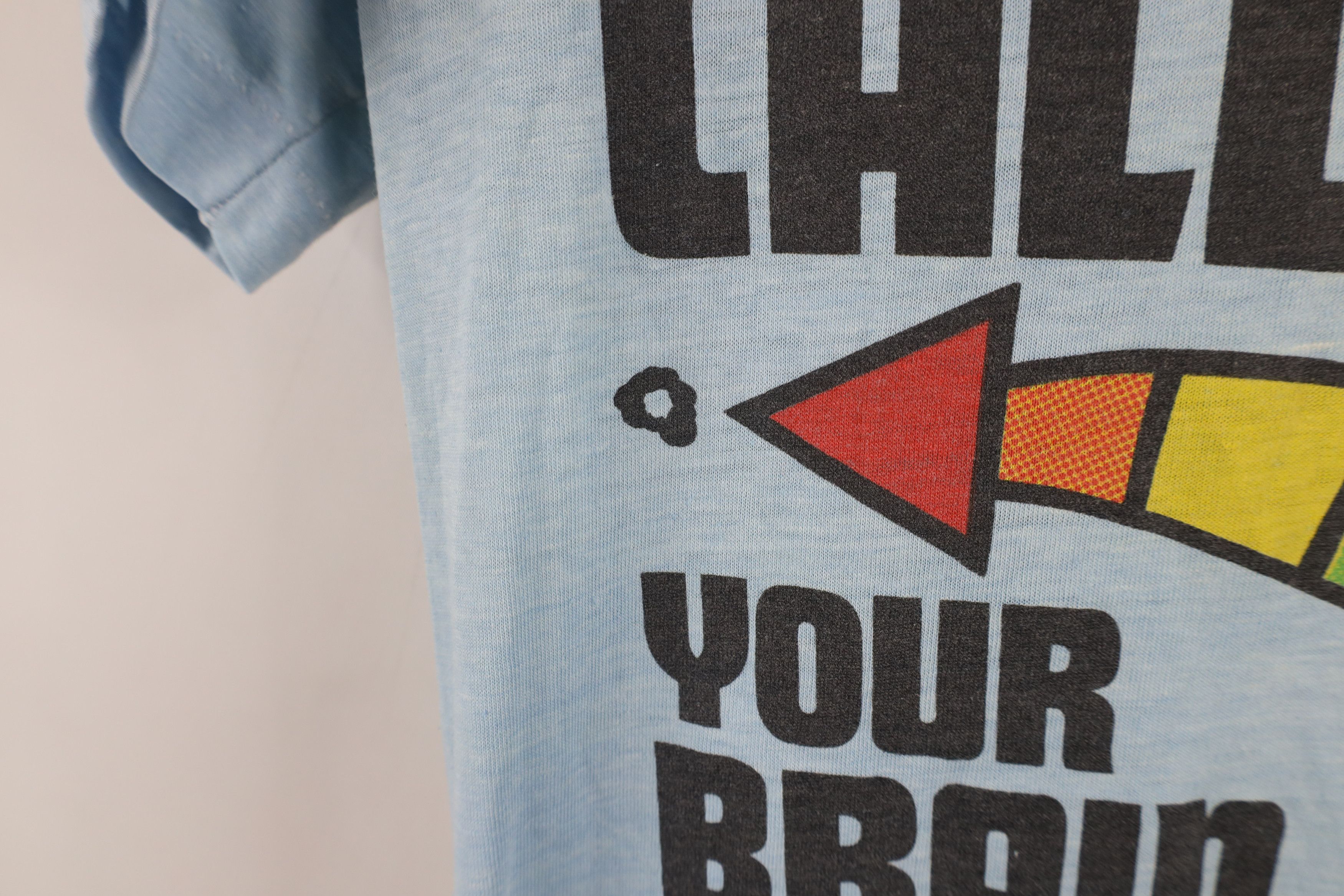 Vintage Vintage 80s Called Your Brain Is Ready LSD Acid T-Shirt USA Size S / US 4 / IT 40 - 5 Thumbnail