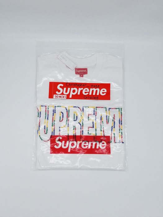 Supreme Supreme International L/S Tee Medium White SS19 | Grailed