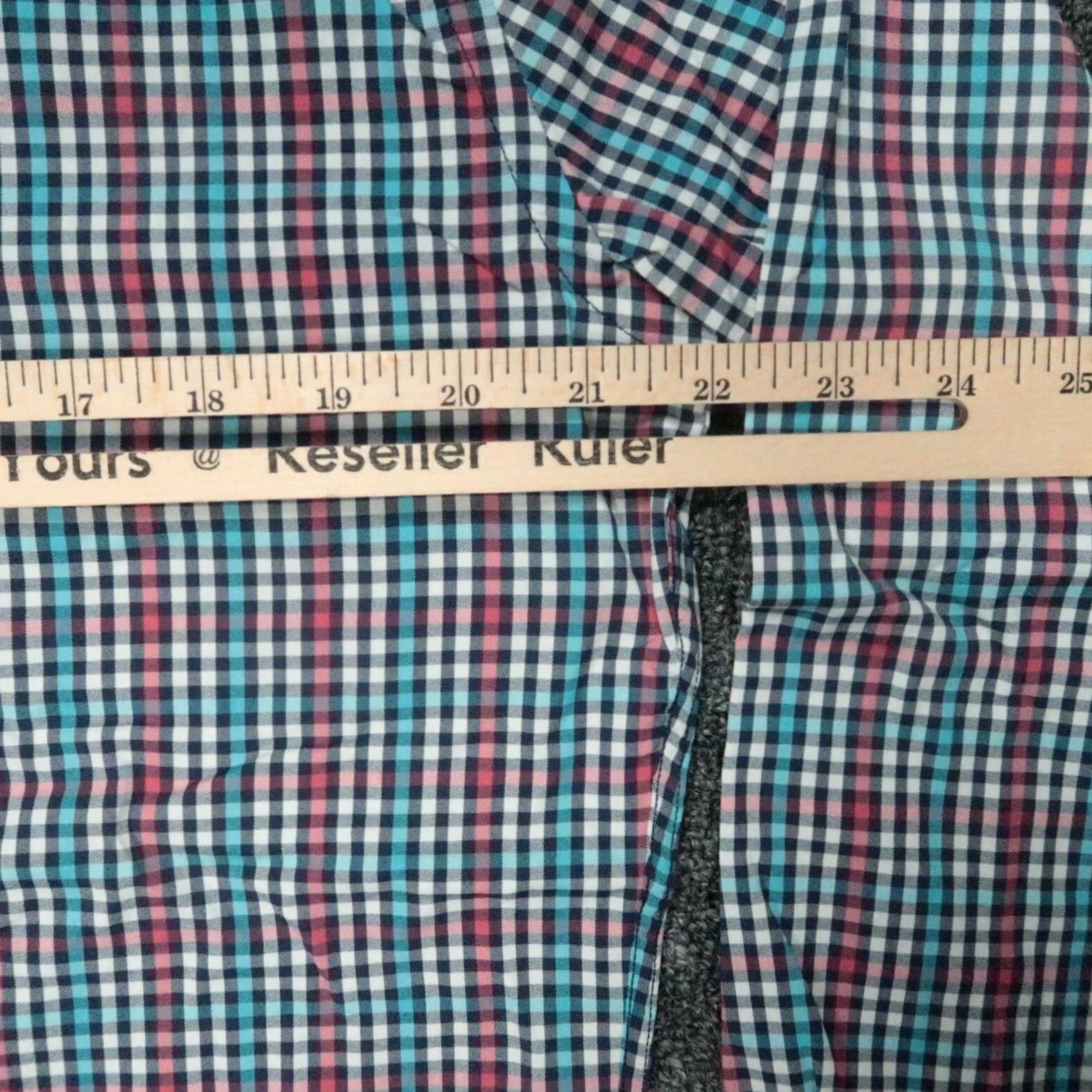 Peter Millar Peter Millar Shirt Men Medium Blue Red Summer Comfort Collier Plaid Button-Up Size US M / EU 48-50 / 2 - 7 Thumbnail