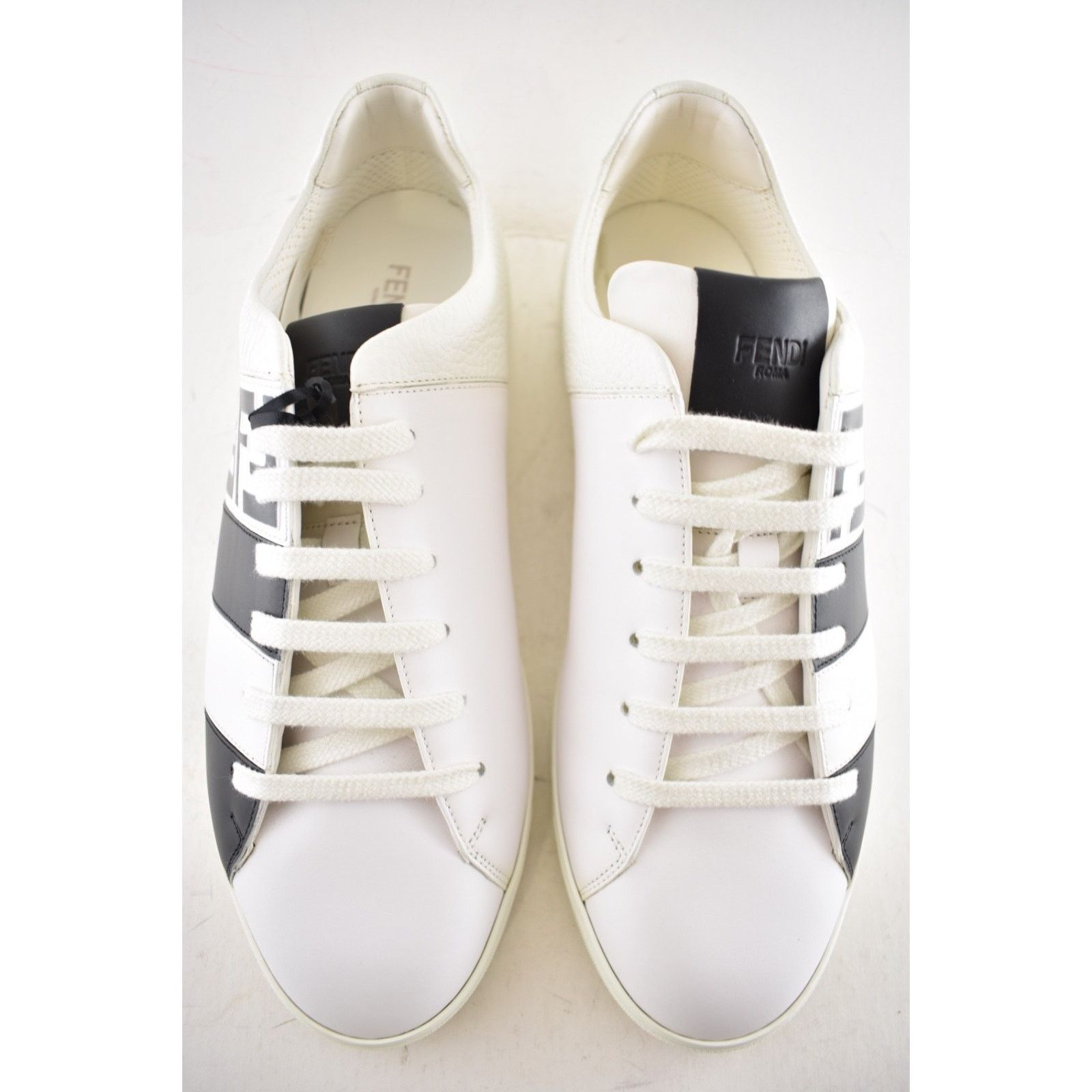 Fendi Fendi Mens Black White FF Monogram Low Trainer Sneaker US 10 Size US 10 / EU 43 - 10 Thumbnail